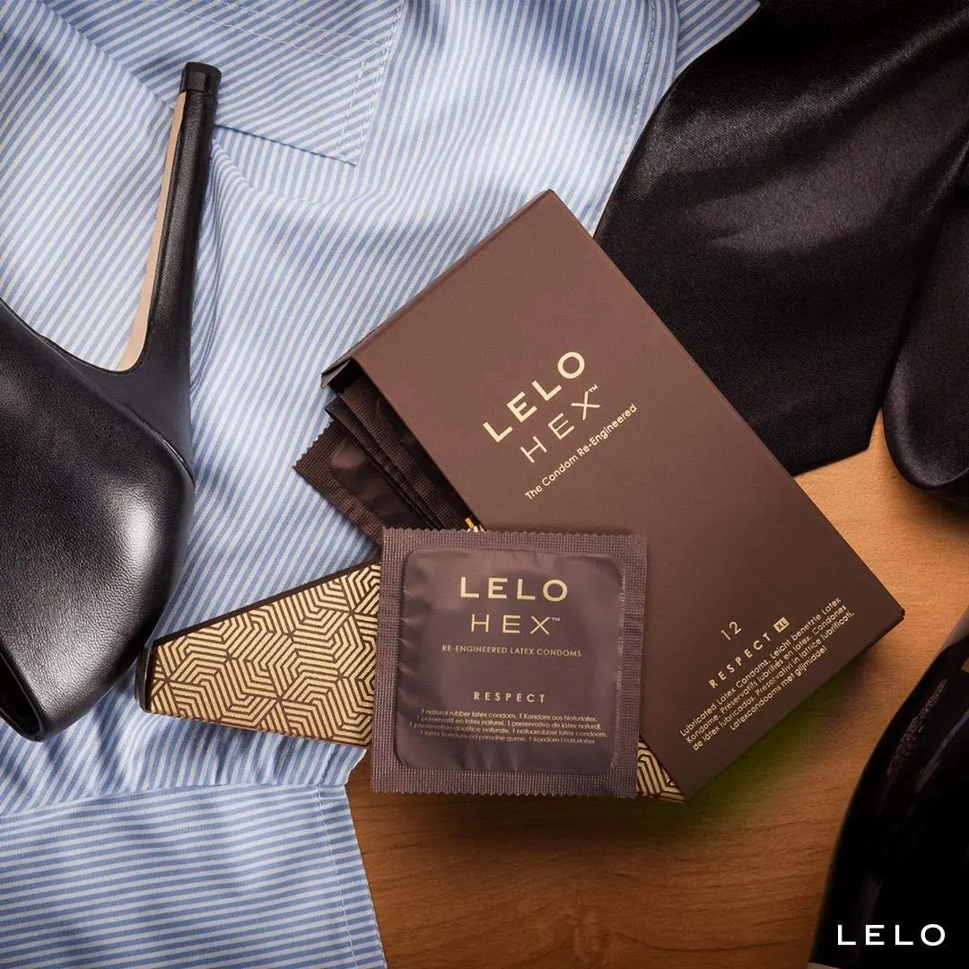 LELO HEX Respect XL Extra Large Condoms 58mm (12 Count) | Increased Strength, Thin Latex - view 4