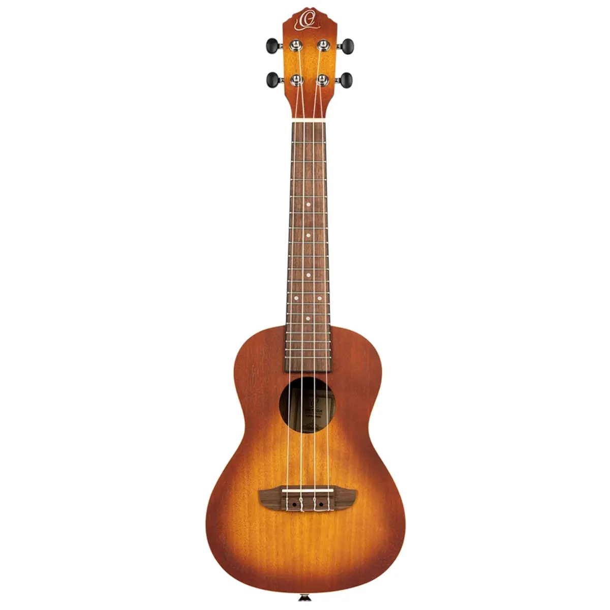 Ortega Guitars Earth Series Concert Ukulele 4-String Acoustic Right Trasparent Sunburst | Open Pore Finish - view 4