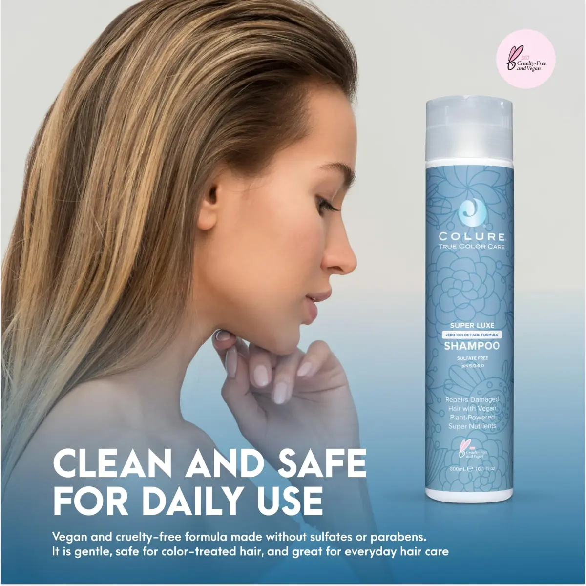 COLURE Super Luxe Shampoo 300ml (10.1 Fl Oz) | Ultra Moisturizing for Thick Coarse Curly Hair - view 5