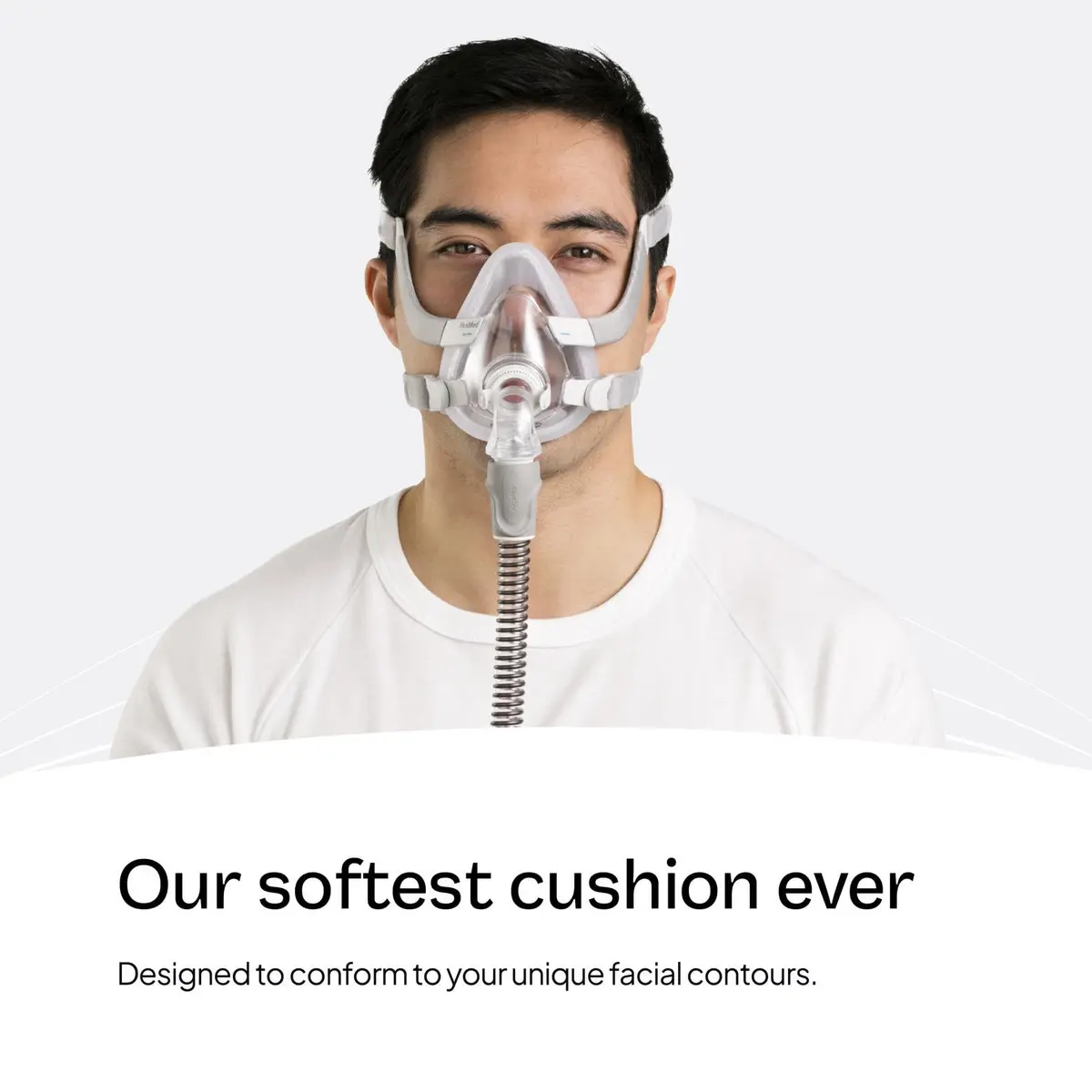 ResMed AirTouch F20 Full Face Replacement Cushion - Medium | UltraSoft Silicone Fit - view 3