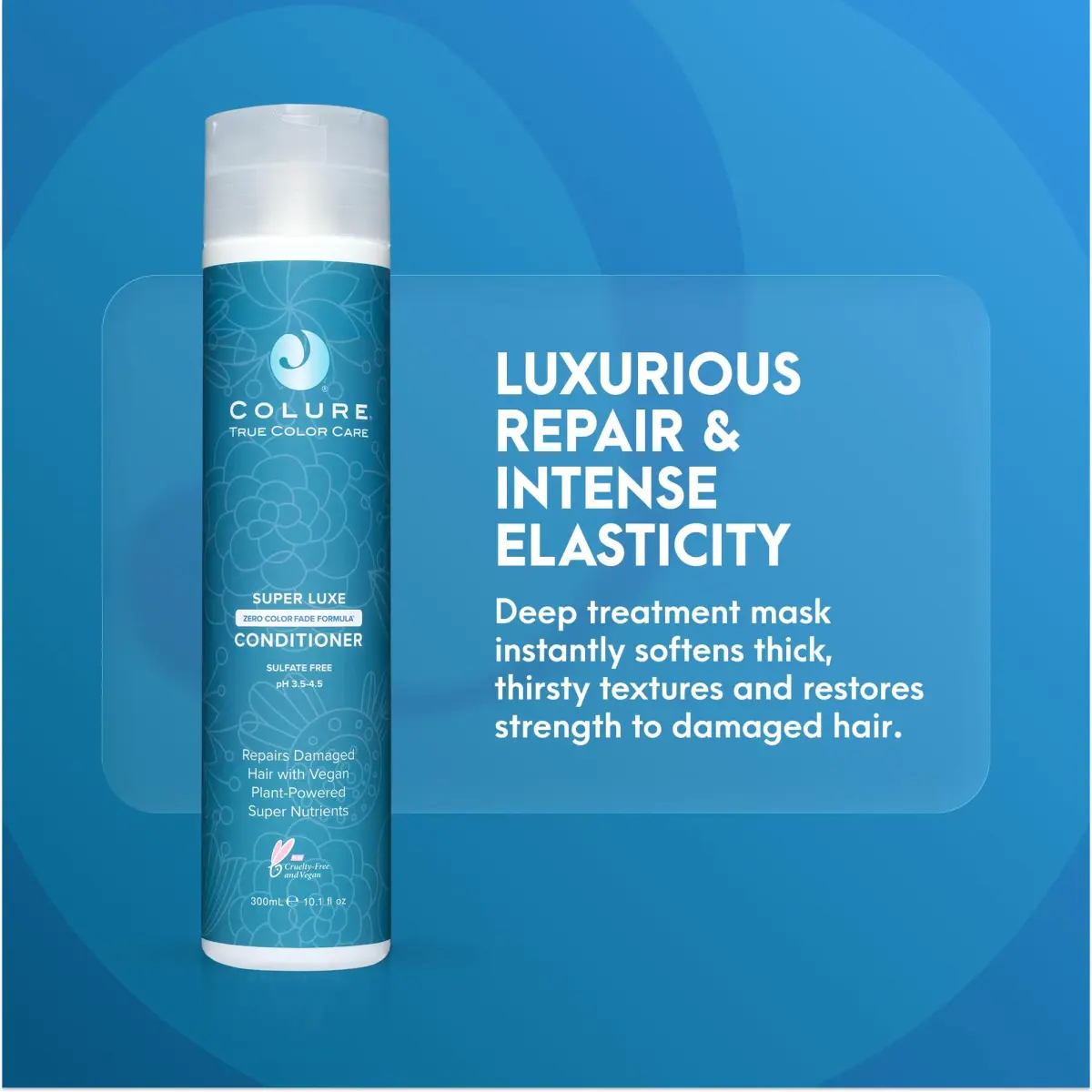 COLURE Super Luxe Conditioner 298ml (10.1 Fl Oz) | Deep Nourishing Treatment for Aging Thick Coarse Curly Hair Anti Frizz Care - view 2
