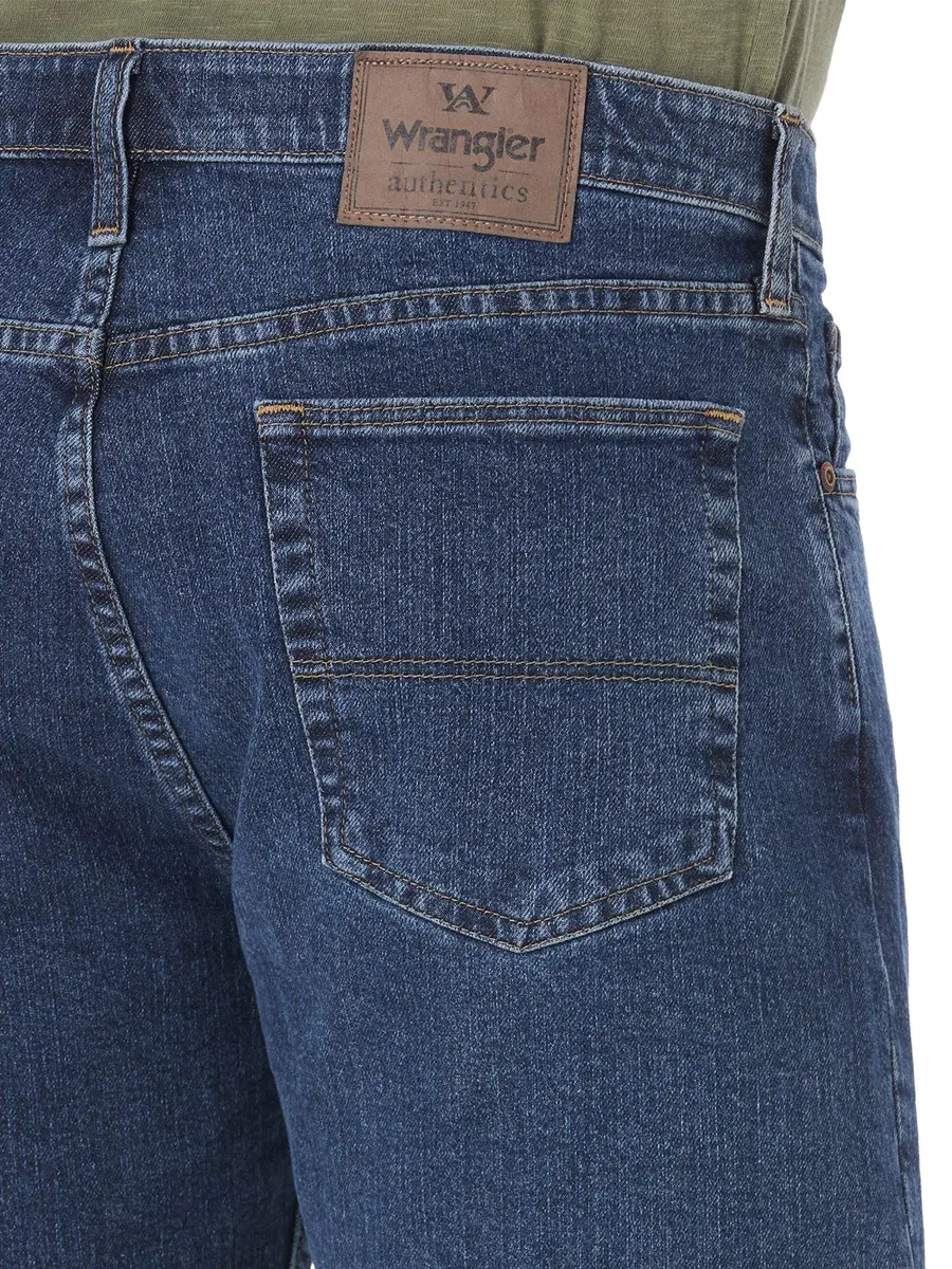 Wrangler Authentics Men's Comfort Flex Waistband Short, Dark Stonewash, 34 | Relaxed Fit Denim Shorts - view 5