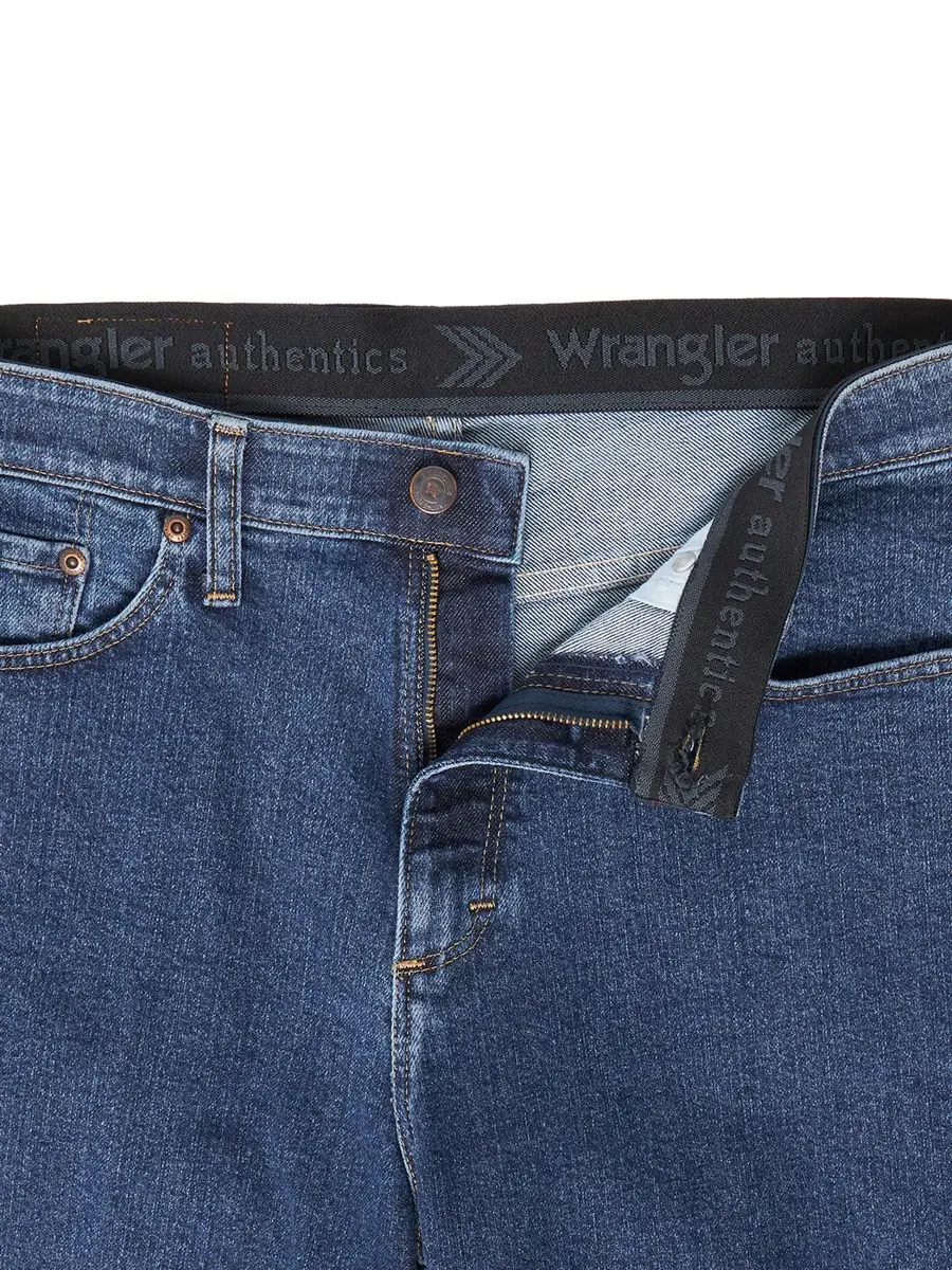Wrangler Authentics Men's Comfort Flex Waistband Short, Dark Stonewash, 34 | Relaxed Fit Denim Shorts - view 6