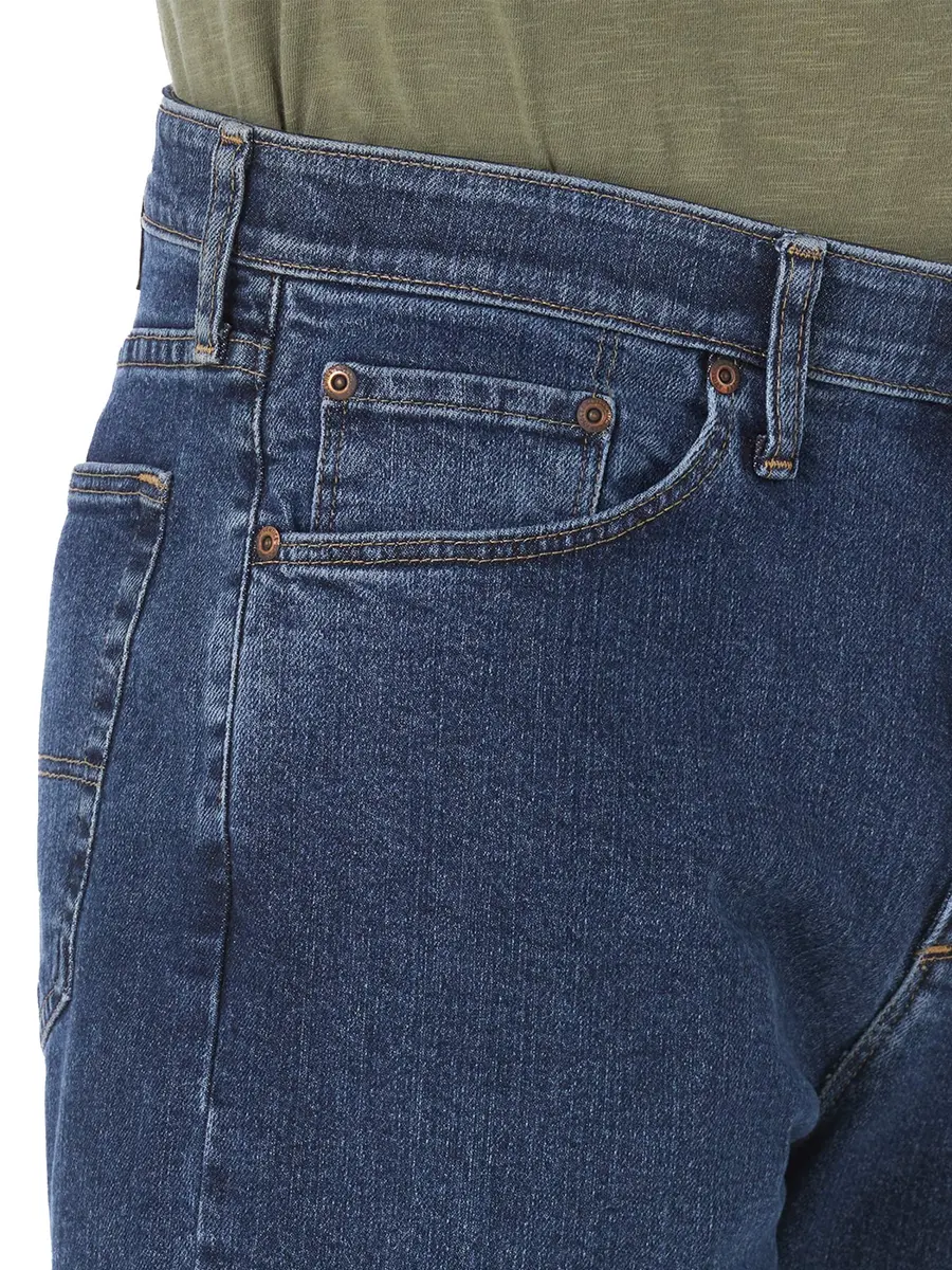 Wrangler Authentics Men's Comfort Flex Waistband Short, Dark Stonewash, 34 | Relaxed Fit Denim Shorts - view 3