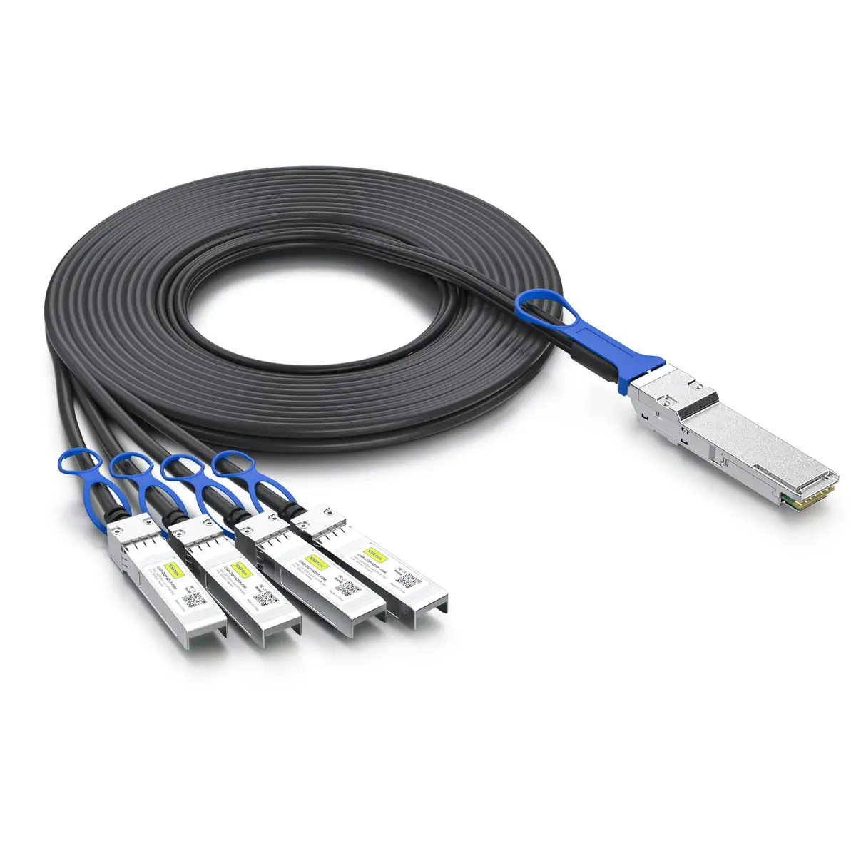 10Gtek 100G QSFP28 to 4x 25G SFP28 Breakout DAC Cable 1m (3.3ft) | High-Speed Network Connectivity - main product image