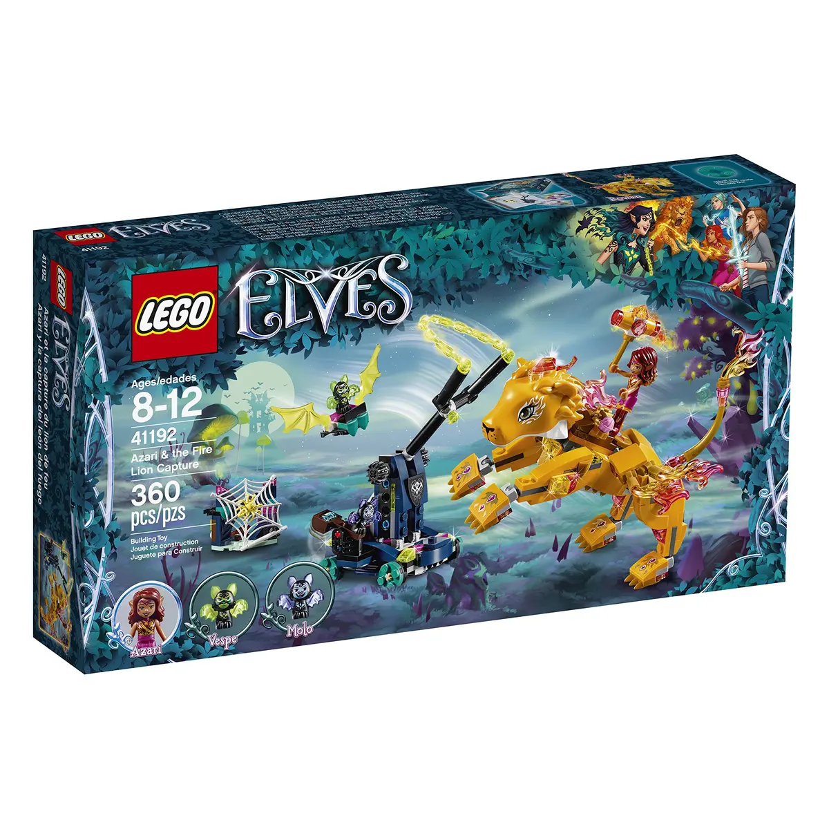 LEGO Elves Azari & the Fire Lion Capture 41192 Building Kit 360 Pieces | Fantasy Toy Set for Kids 8-12 - main product image