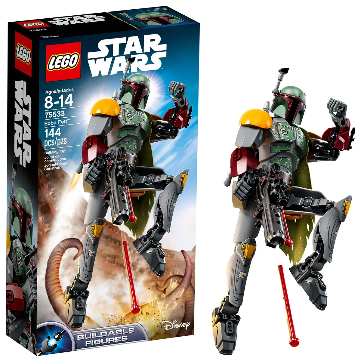 LEGO Star Wars Return of the Jedi Boba Fett 75533 Building Kit 144 Piece | Highly Posable Collectible Action Figure - main product image
