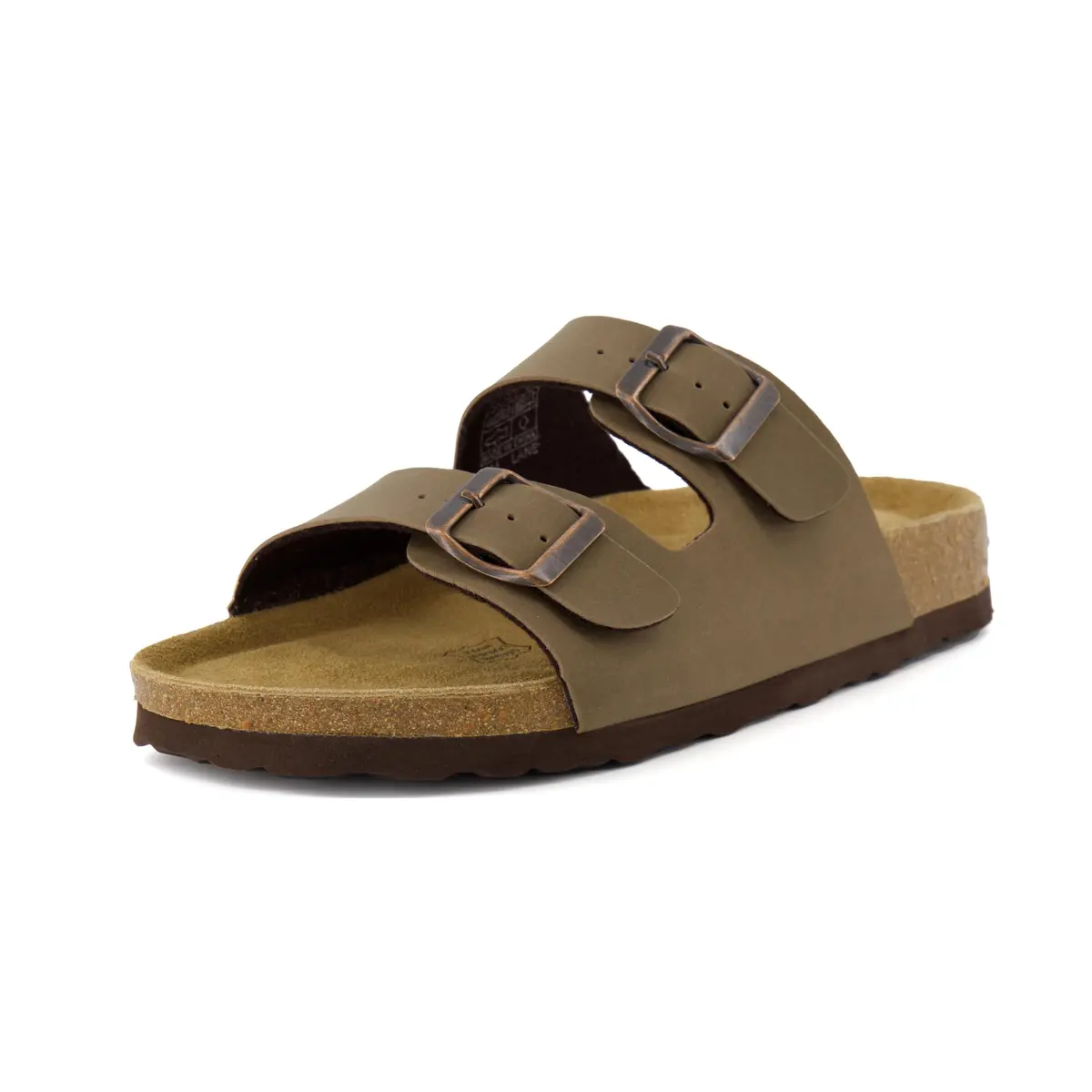 CUSHIONAIRE Lane Cork Slide Women's Sandals, Comfortable Sandals for Women, Brown 11 | Cushioned Cork Footbed for All-Day Comfort - view 9