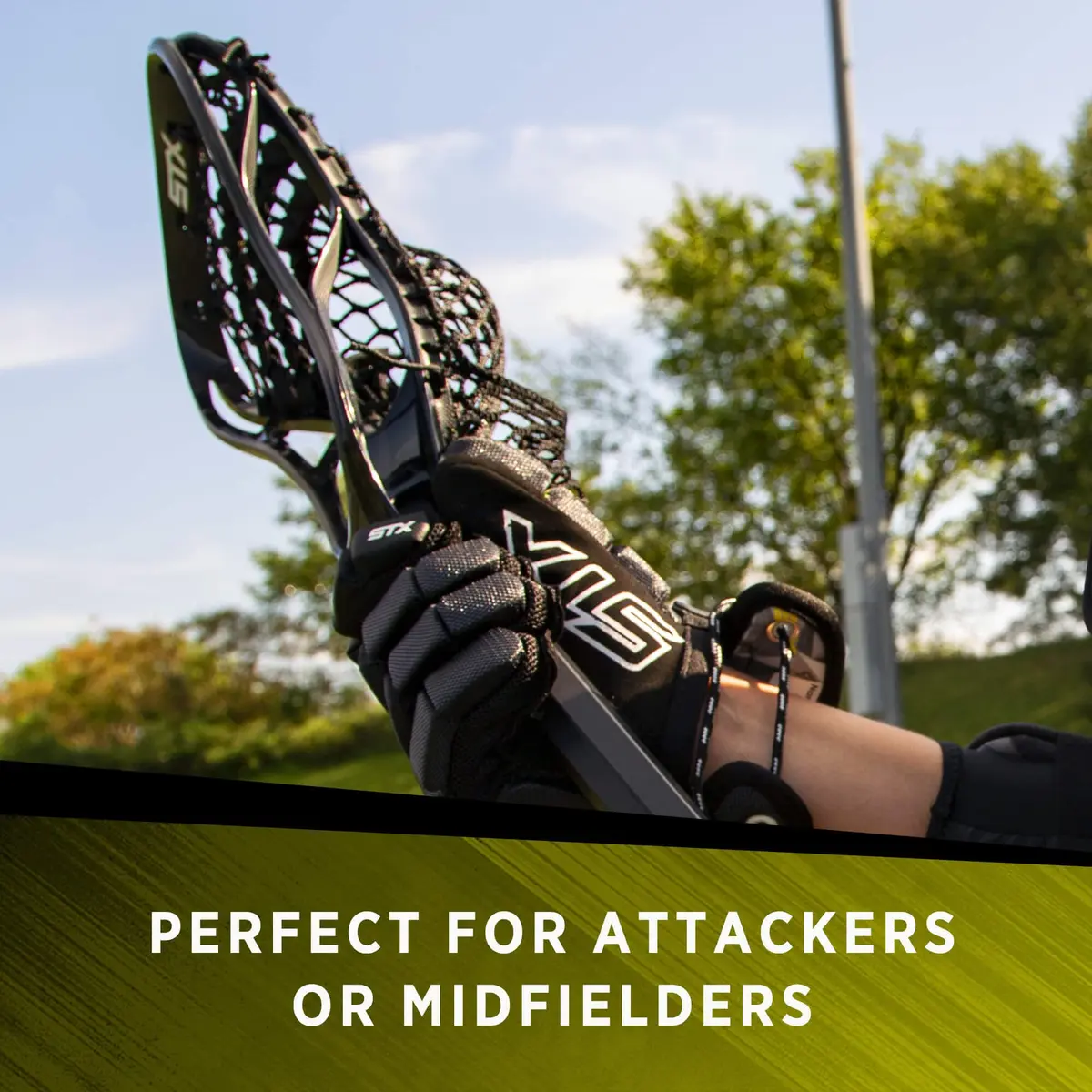 STX Stallion 200 A/M Boys Complete Lacrosse Stick, Black | 0.36 kg (0.8 lb) - view 6