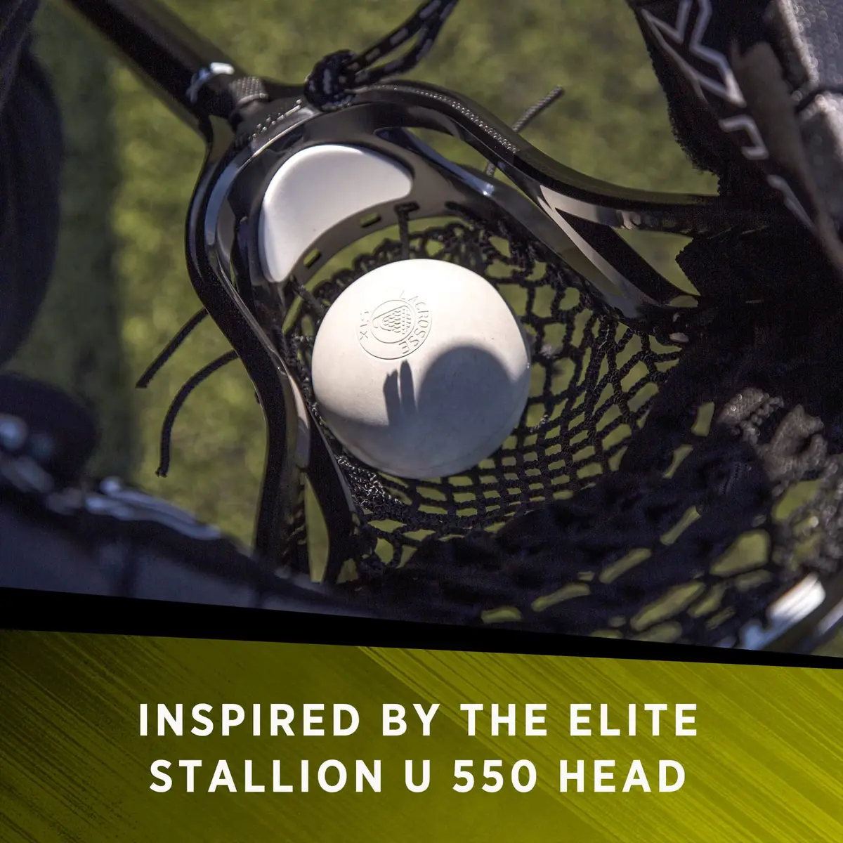 STX Stallion 200 A/M Boys Complete Lacrosse Stick, Black | 0.36 kg (0.8 lb) - view 4