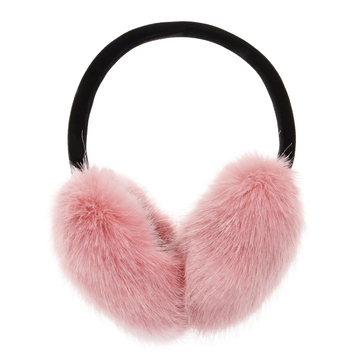 ZLYC Women Girls Winter Faux Fur Earmuffs Pink | Adjustable & Soft for Cold Weather - view 4
