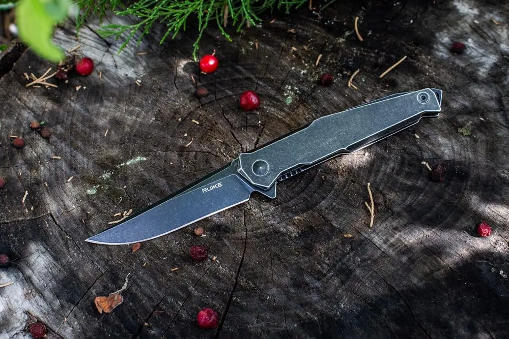 Ruike P108-SB Folding Knife 3.5" Drop Point Blade | Tactical Pocket Knife for Men & Women - view 2