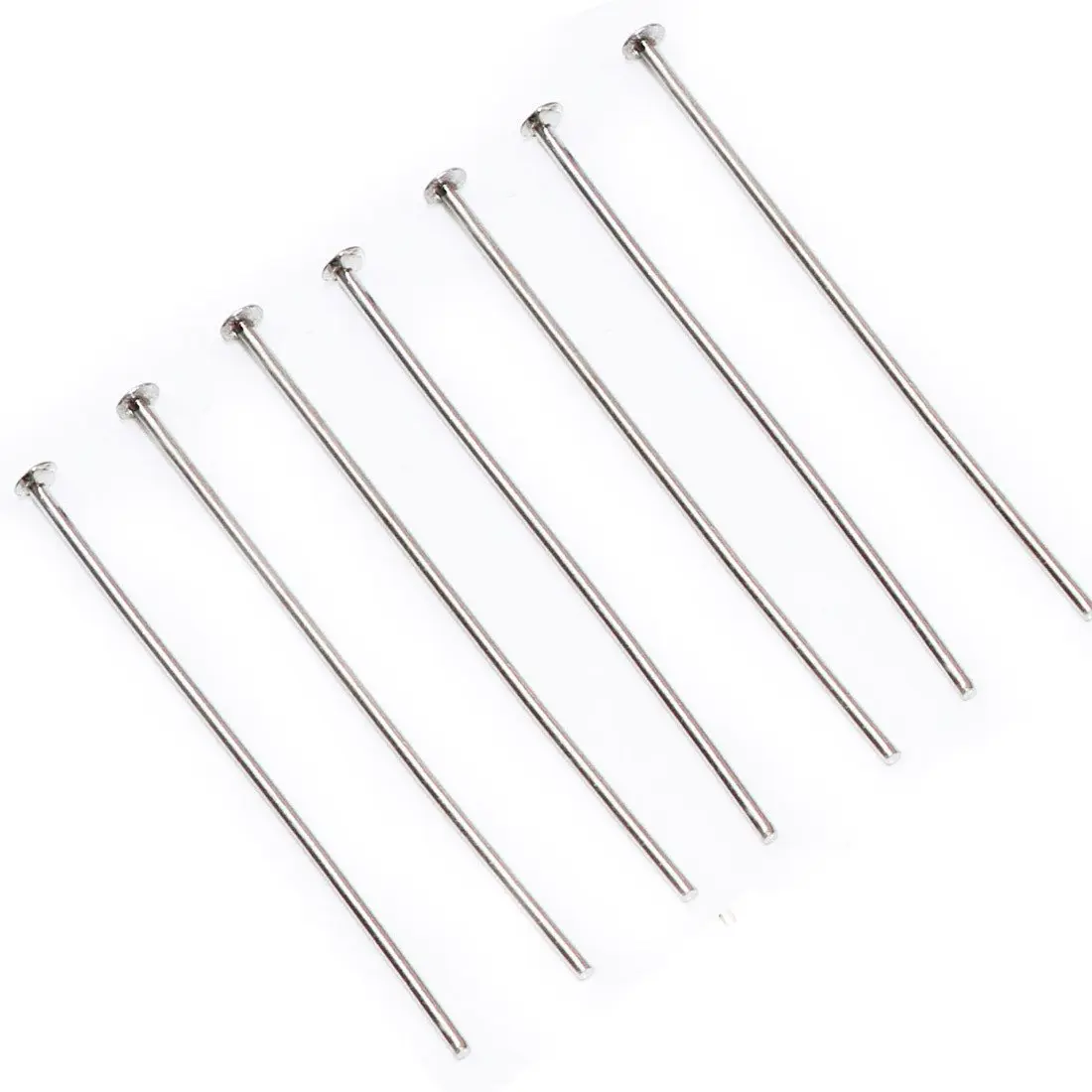 Waltz&F Nickel Color Straight Needles Pins 30mm | Durable Jewelry & Craft Pins - main product image