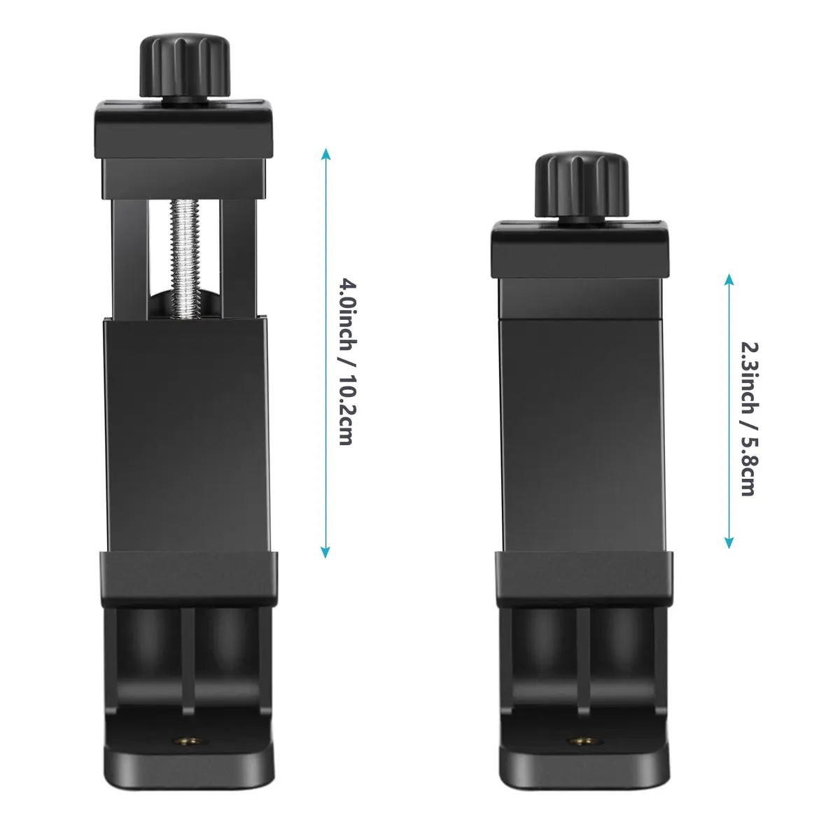 NEEWER Smartphone Holder Phone Tripod Mount Compatible with iPhone Android | 360° Rotation & Detachable Clip - view 2