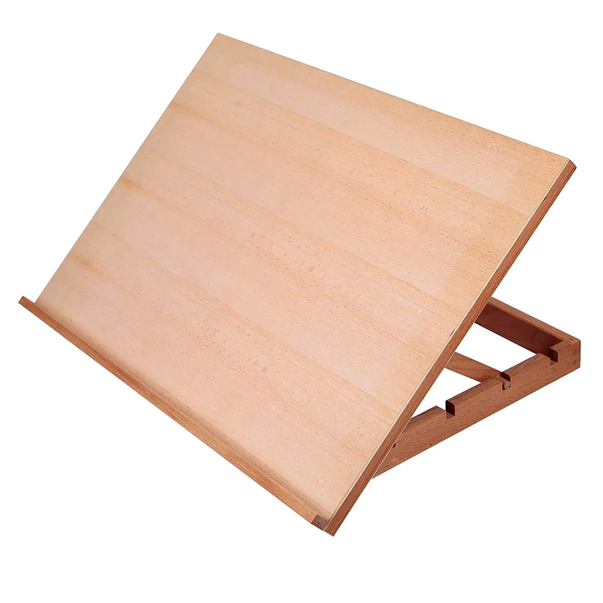 Falling in Art Large 5-Position Wood Drafting Table Easel Drawing &Sketching Board | Adjustable Angles for Artists (70-120 chars) - main product image