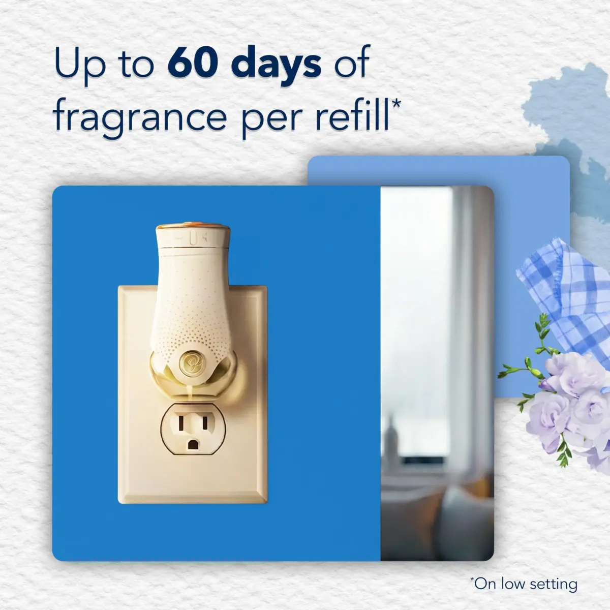 Glade PlugIns Refills Air Freshener Starter Kit Clean Linen 25ml (0.74 Fl Oz) | Long-lasting Fragrance Up to 70 Days - view 2