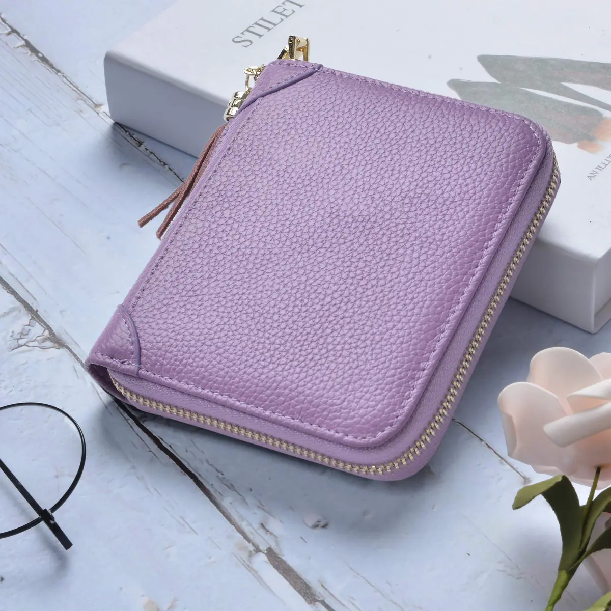 Easyoulife Womens Genuine Leather RFID Blocking Card Holder Wallet | 40 Card Slots - view 2