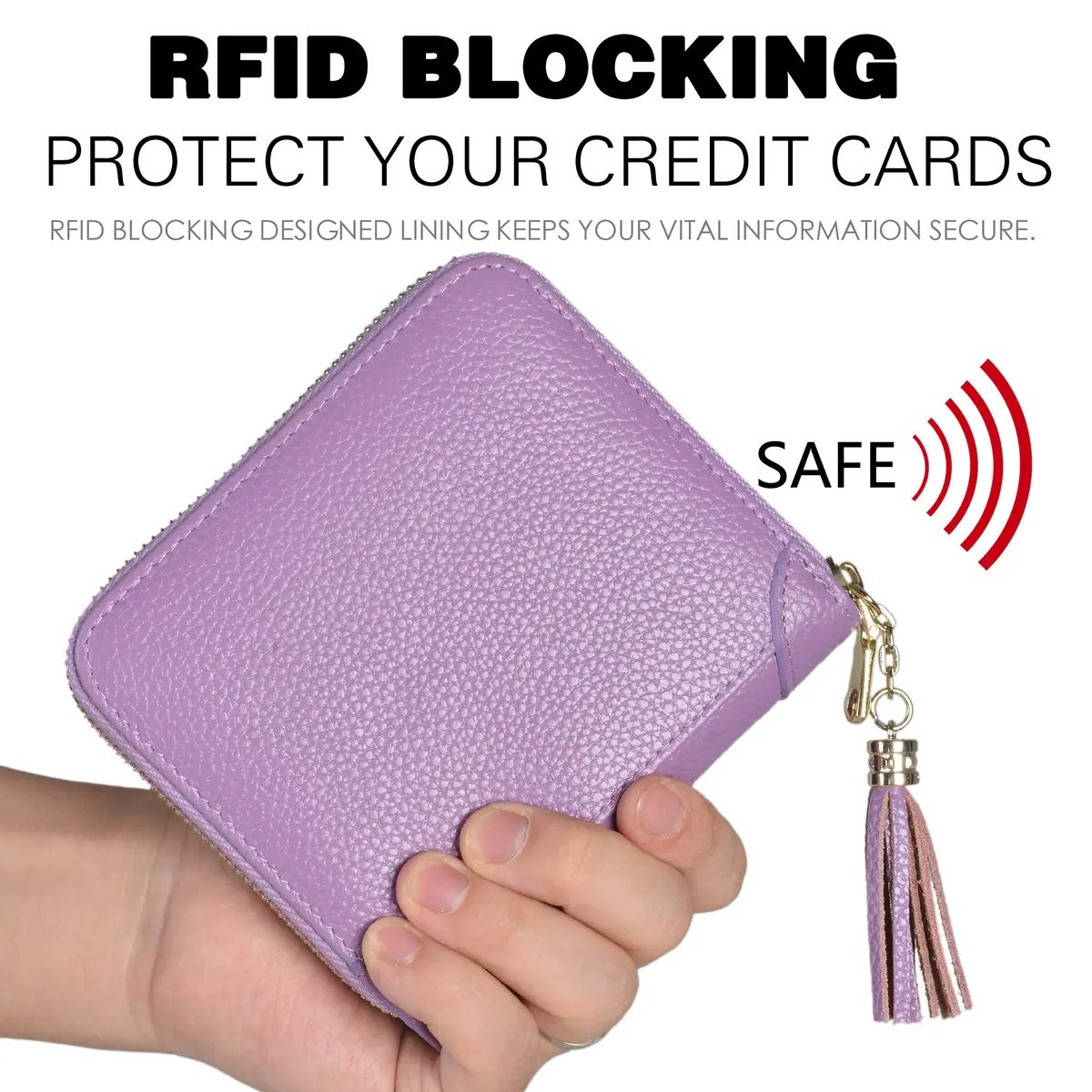 Easyoulife Womens Genuine Leather RFID Blocking Card Holder Wallet | 40 Card Slots - view 4