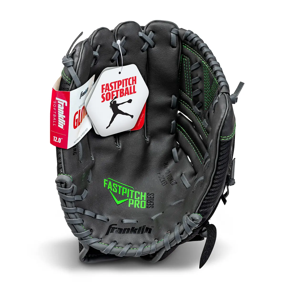 Franklin Sports Windmill Series Softball Glove 12" | Youth Fastpitch Fit, Lightweight Mesh, Adjustable Wrist - view 9
