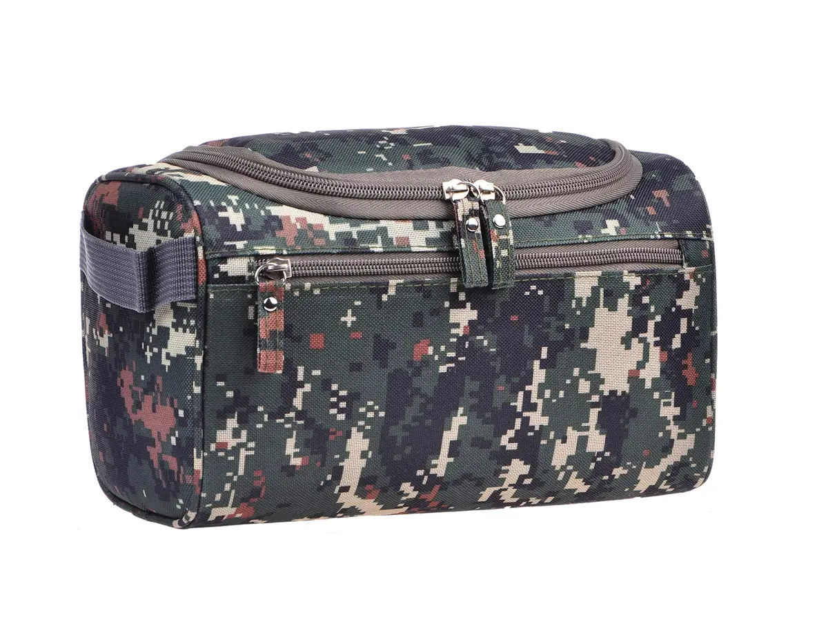 Vercord Mens Toiletry Bag Wash Travel Small Shaving Dop Kit Shower Bathroom Ditty Hygiene Bag Camo Mosaic | Water-Resistant & Portable - view 4