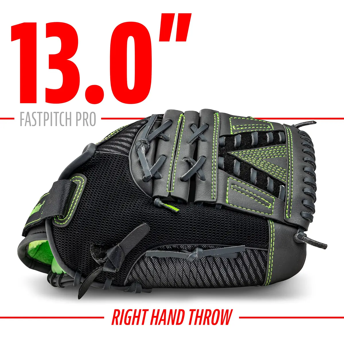 Franklin Sports Windmill Series Softball Glove 13" Lime | Youth Fastpitch Infield - view 3