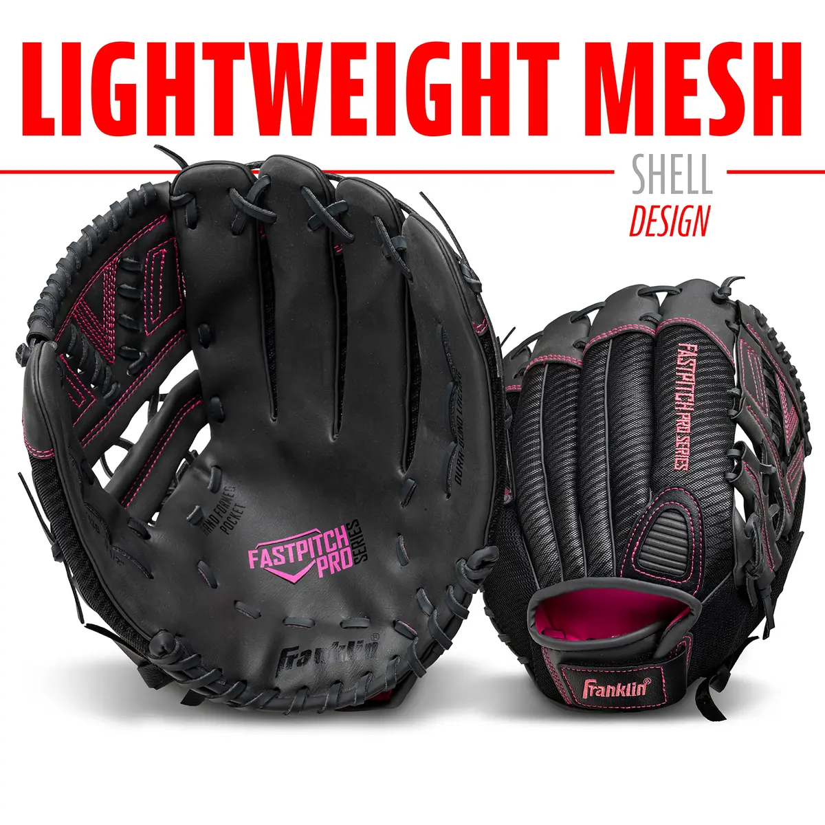 Franklin Sports Windmill Series Softball Gloves 13" | Youth Fastpitch Fit with Soft Pocket - view 4