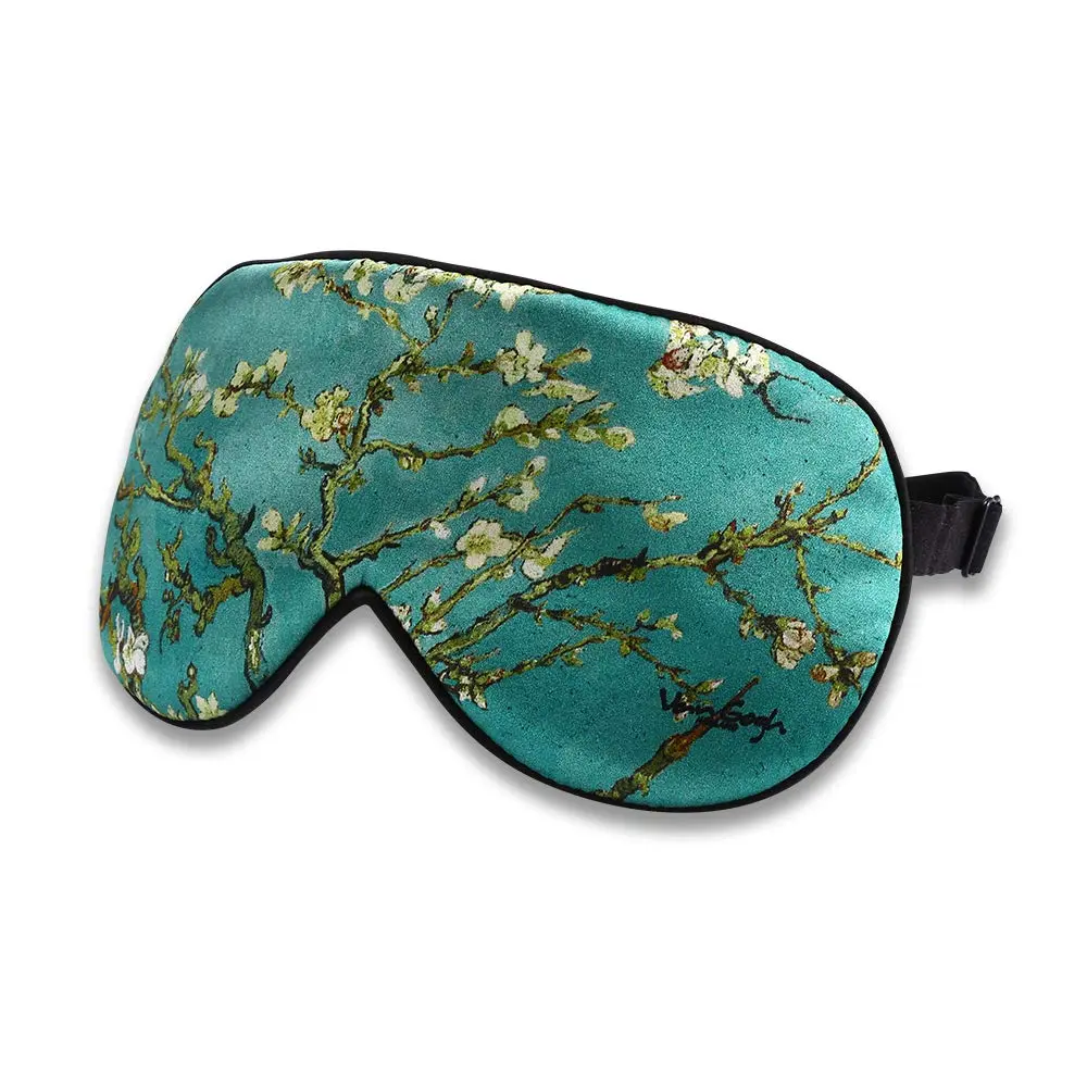 ALASKA BEAR Mulberry Silk Sleep Mask, Van Gogh - The Tree of Life | 100% Pure Silk, Hypoallergenic, Adjustable Strap - view 3