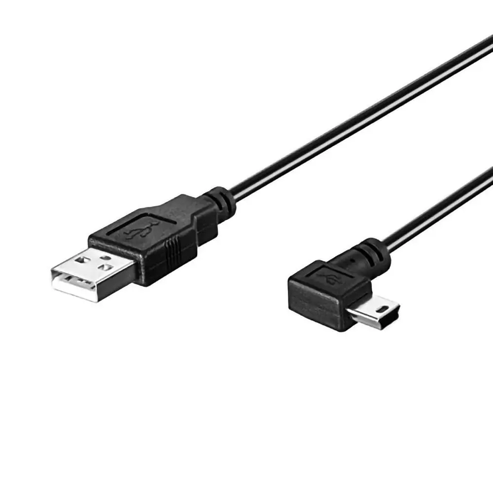 LARRITS Mini-USB Power Cable 5M (16.4ft) Right-Angle | Charging-Only for Dash Cam & GPS - main product image