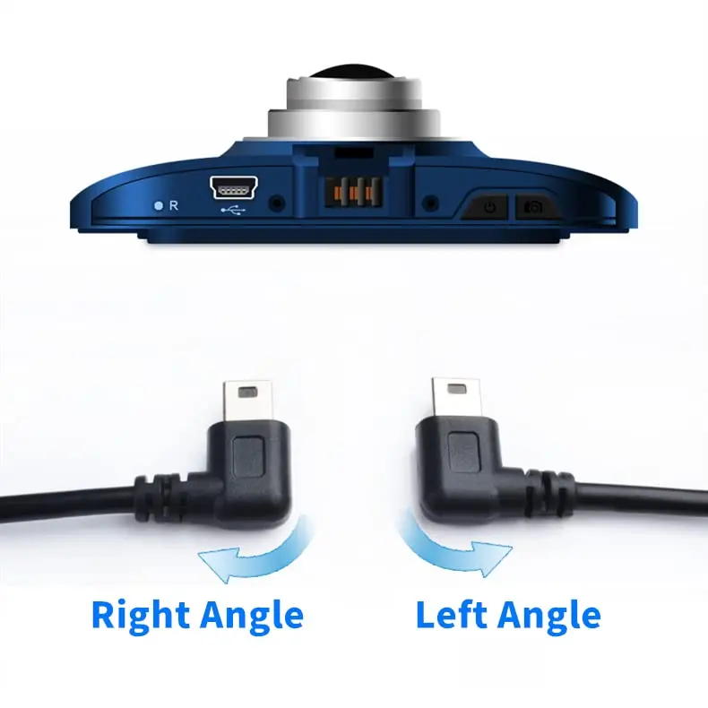 LARRITS Mini-USB Power Cable 5M (16.4ft) Right-Angle | Charging-Only for Dash Cam & GPS - view 7