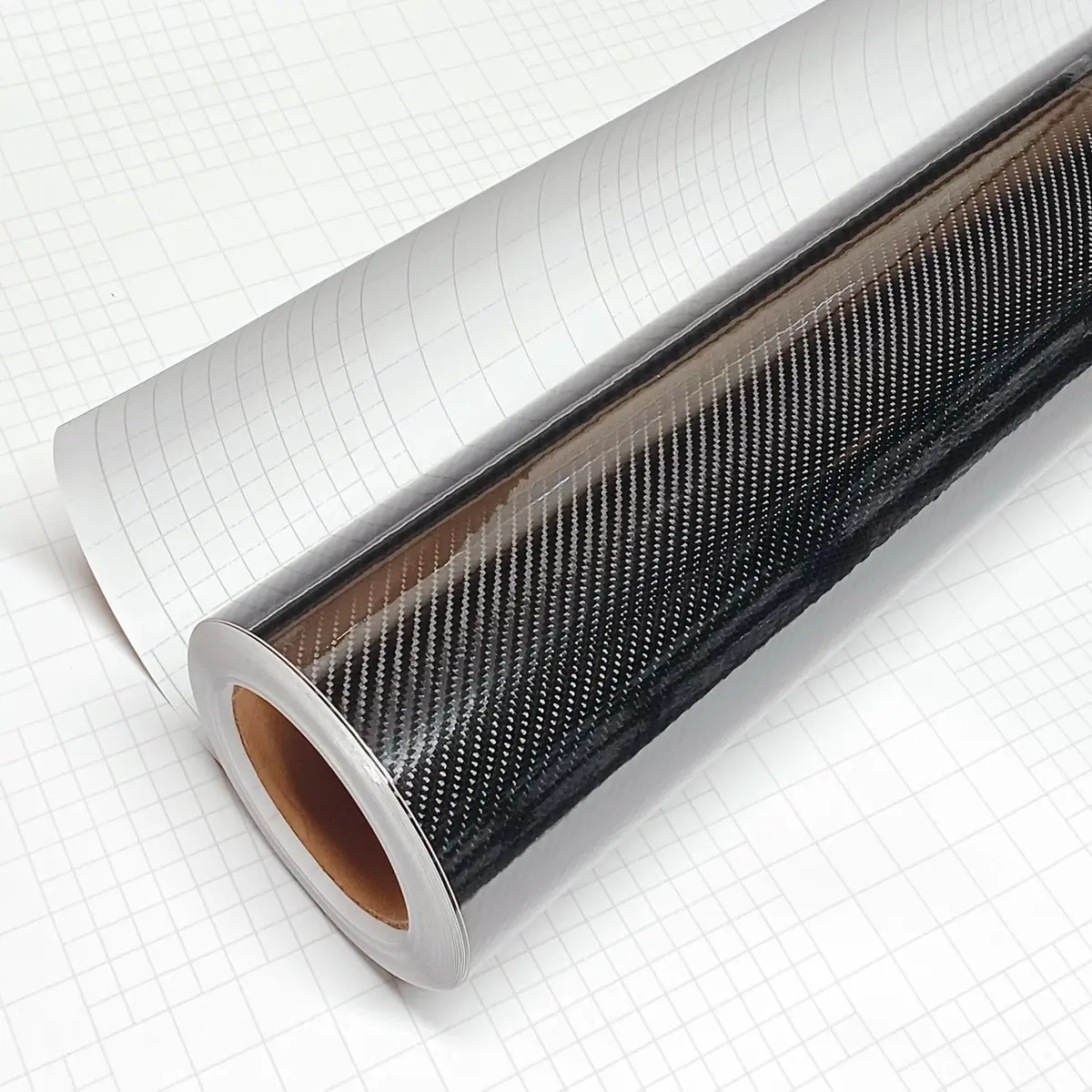 DIYAH 6D Black Carbon Fiber Vinyl Wrap Sticker 30cm x 152cm (1ft x 5ft) | Bubble-Free Air Release for Automotive Surfaces - main product image