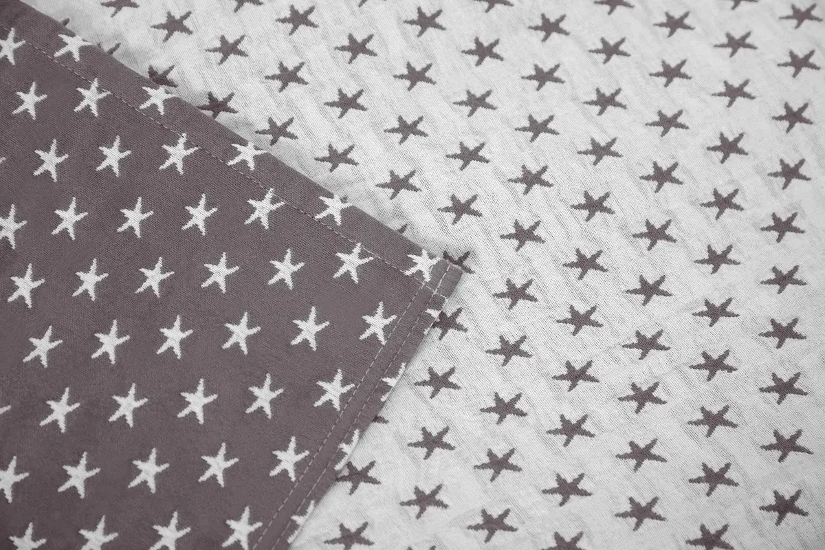 Sterling Creek Dawson Star Muslin Blanket King 106" x 94" | Breathable Cotton All Season - view 5