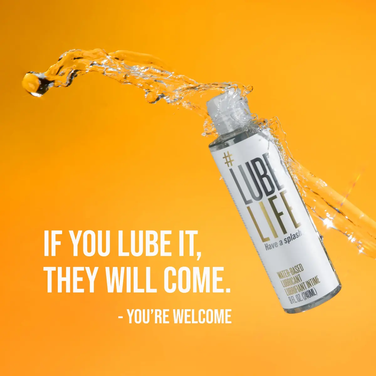 LubeLife Water Based Personal Lubricant 240ml (8 Fl Oz) | Condom & Toy Safe, Easy Clean-Up - view 8