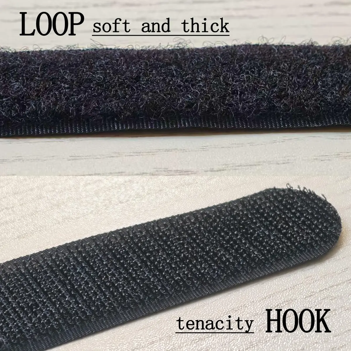 VIGAER 24 inch Hook and Loop Cable Strap - Reusable Nylon Fastening Strap, 12 Pack, Black, 24 inch (60 cm) | Durable & Adjustable - view 4