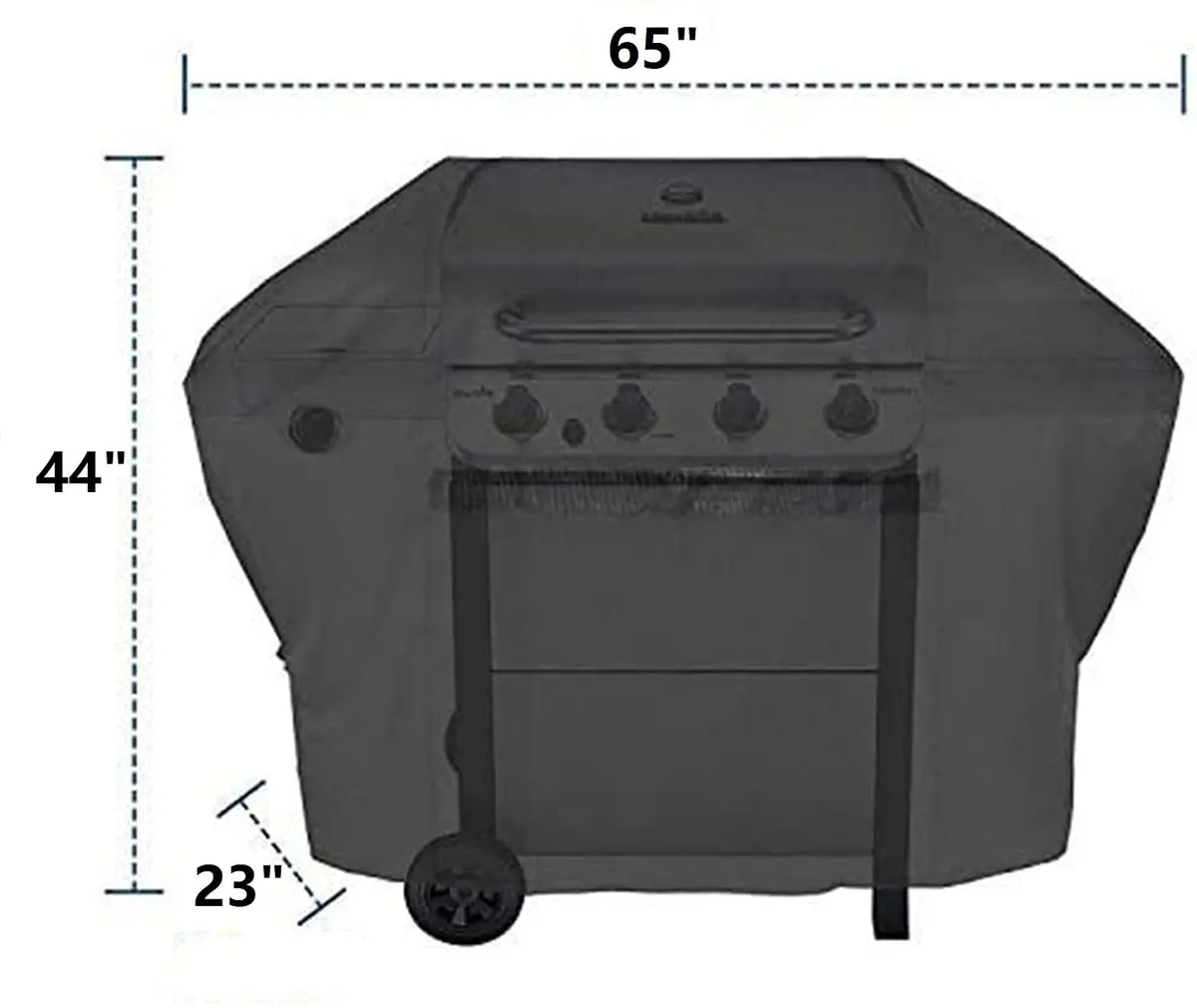 i COVER 600D Grill Cover 65" Waterproof Heavy Duty UV Resistant No Fading - view 5