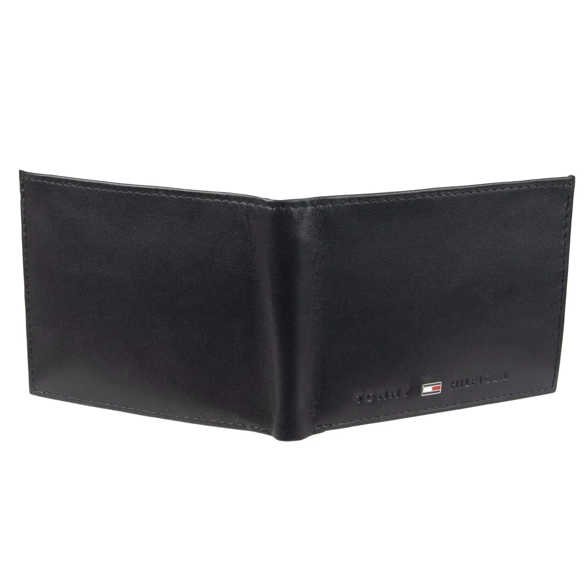 Tommy Hilfiger Men's Leather Bifold Wallet with RFID Protection, Charcoal, 10.8cm x 8.8cm x 2.7cm (4.25in x 3.5in x 1.06in) - view 4