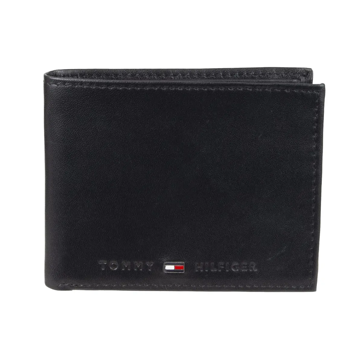 Tommy Hilfiger Men's Leather Bifold Wallet with RFID Protection, Charcoal, 10.8cm x 8.8cm x 2.7cm (4.25in x 3.5in x 1.06in) - main product image