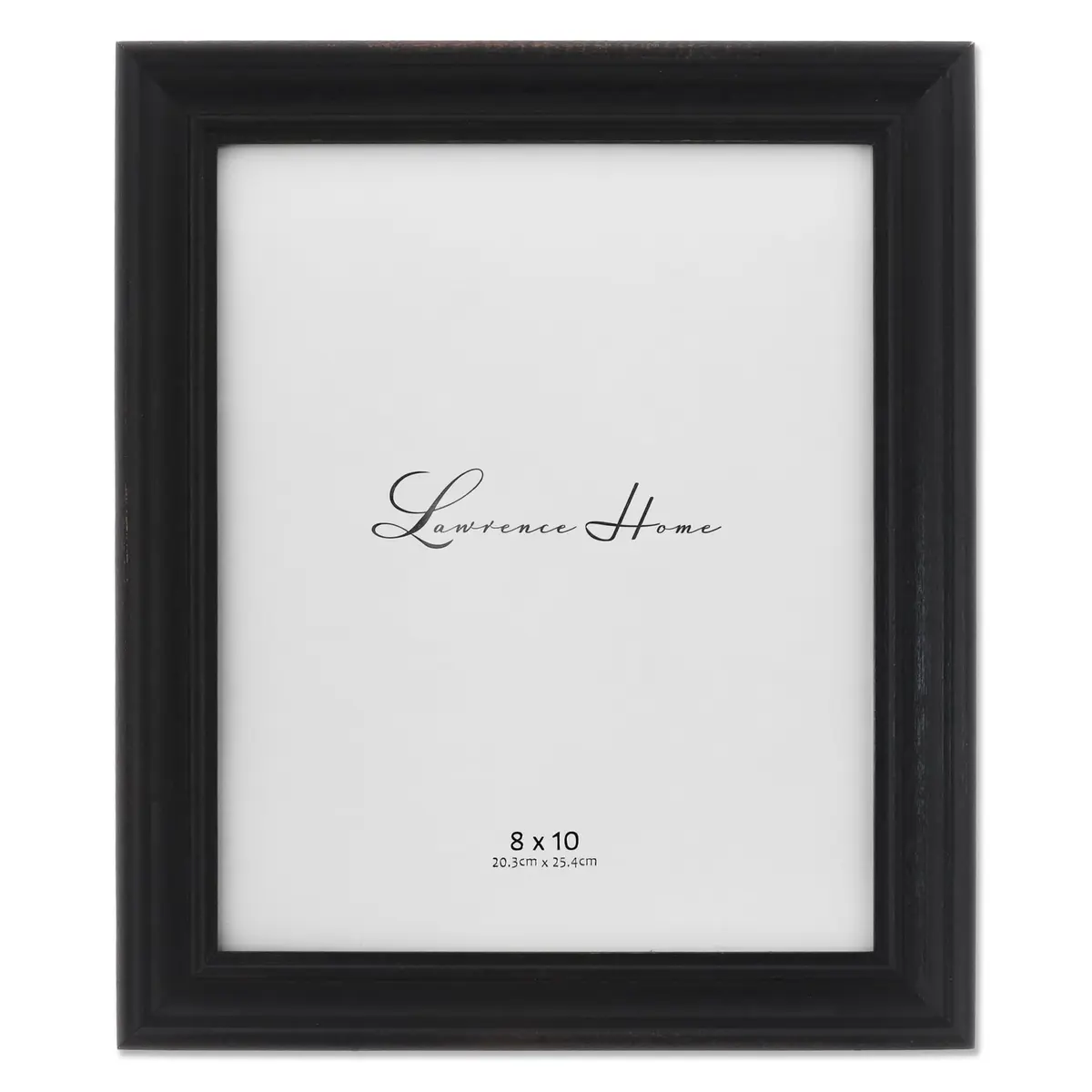 Lawrence Frames 746580 8x10 Durham Weathered Black Wood Picture Frame | Hand Weathered Finish, Vertical & Horizontal Display - main product image