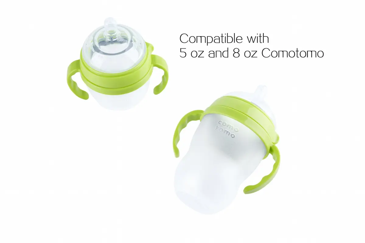 GOLOHO Baby Bottle Handle for Comotomo Bottles 8 oz & 5 oz | Soft Grip, Anti-Slip, Food-Grade Material - view 2