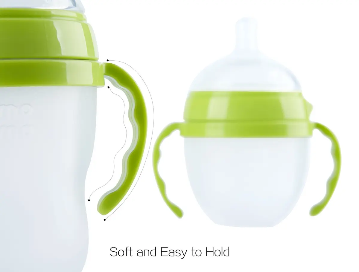GOLOHO Baby Bottle Handle for Comotomo Bottles 8 oz & 5 oz | Soft Grip, Anti-Slip, Food-Grade Material - view 3