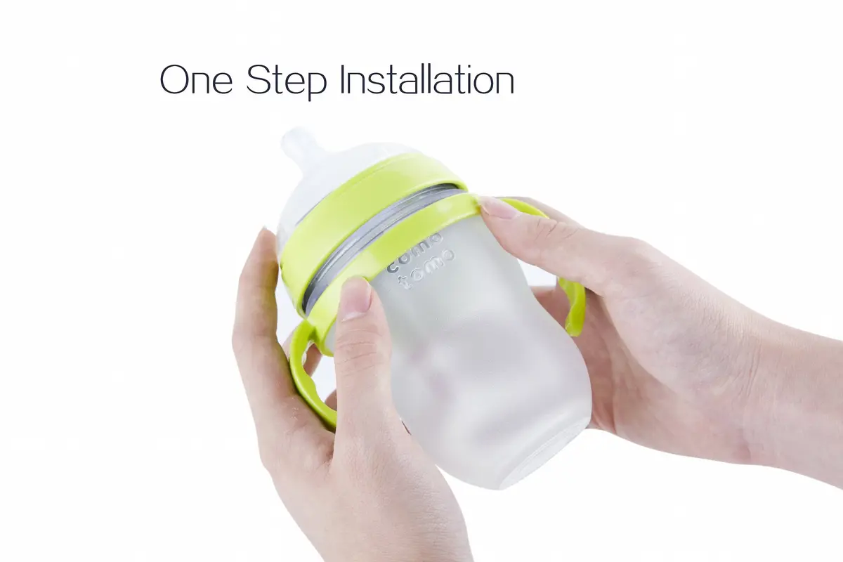 GOLOHO Baby Bottle Handle for Comotomo Bottles 8 oz & 5 oz | Soft Grip, Anti-Slip, Food-Grade Material - view 4