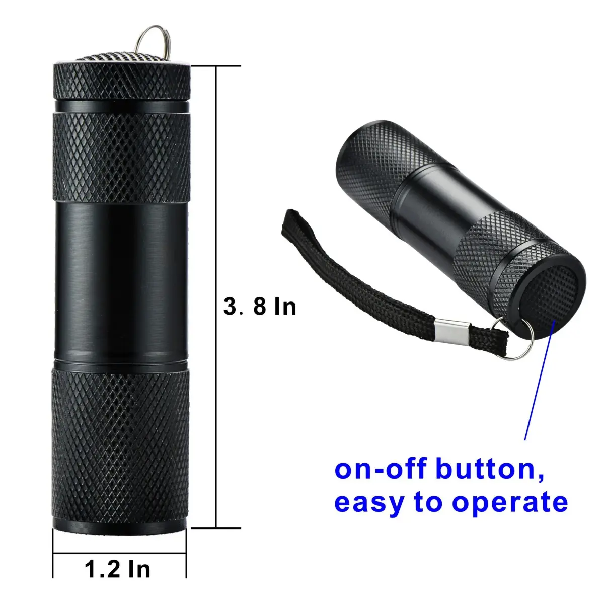 Optimal Shop UV Blacklight Flashlight 9 LED (6 Pack) | Detect Pet Stains, Counterfeit Money, & Hidden Ink - view 2