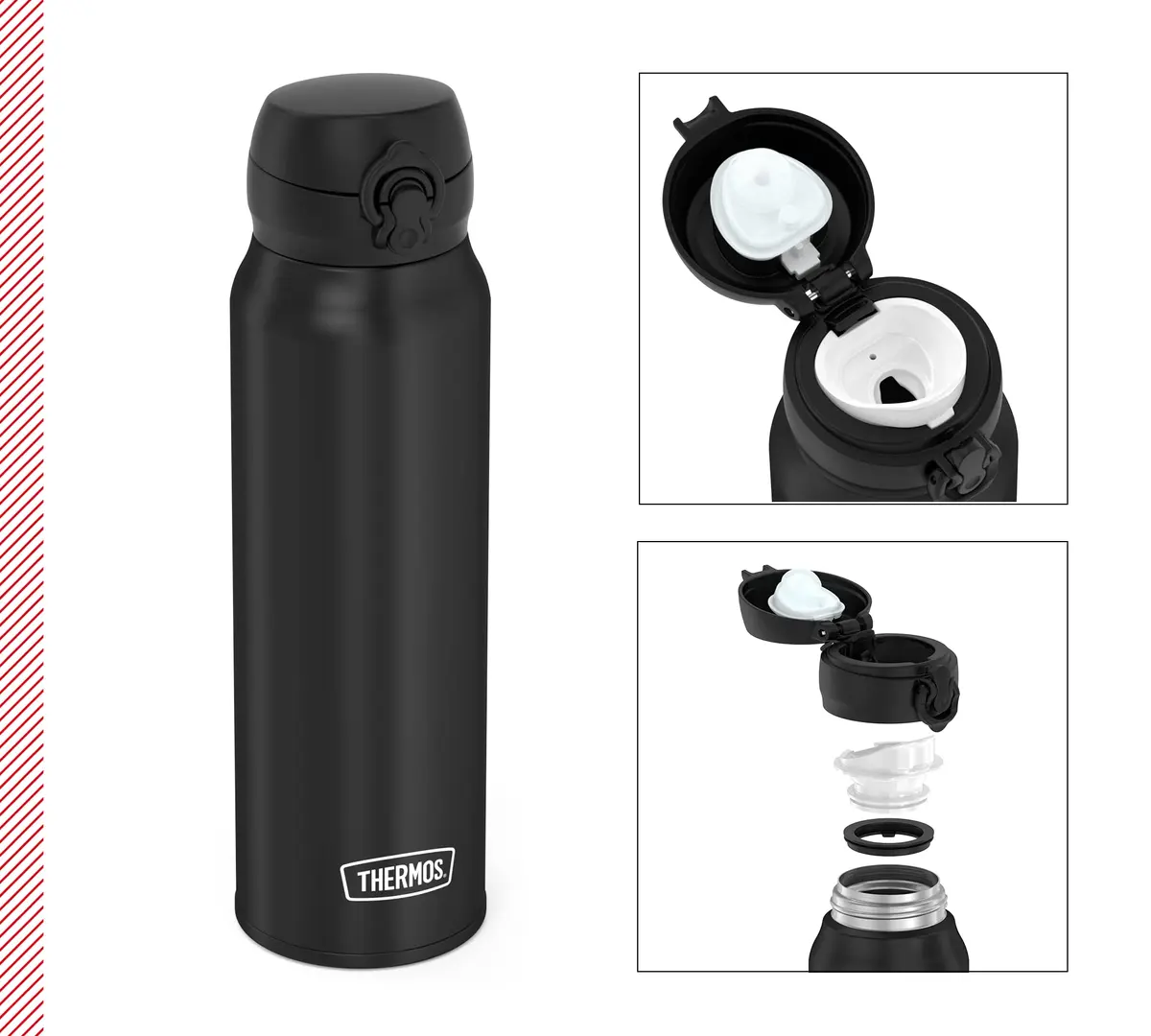 THERMOS Ultralight Insulated Flask 750 ml (25.4 Fl Oz) | Keeps Hot 10 Hrs, Cold 20 Hrs - view 2