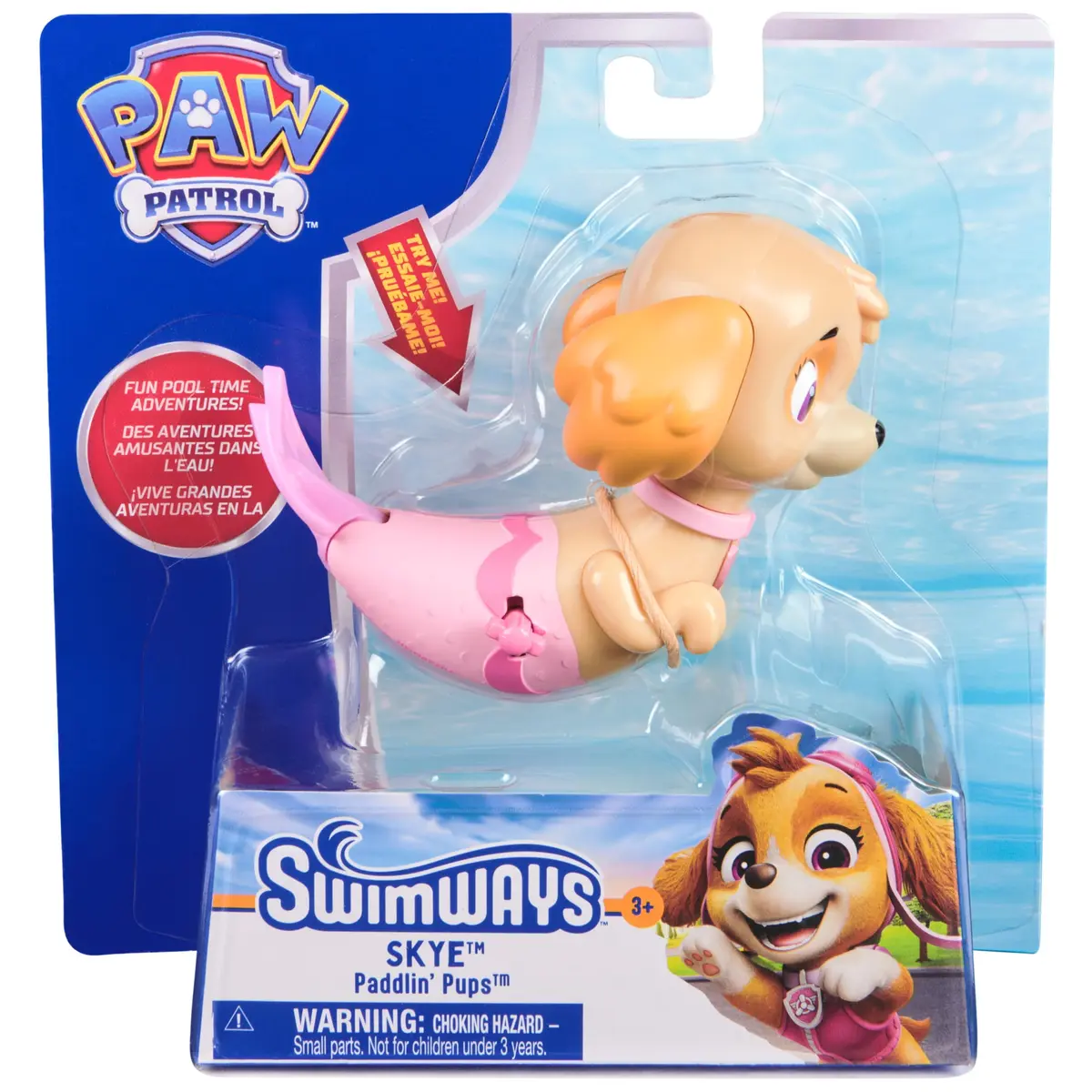 SwimWays Paw Patrol Paddlin' Pups Pool Toys & Bath Toys for Kids Aged 4 & Up | Self-Propelling, No Batteries, Skye - view 6