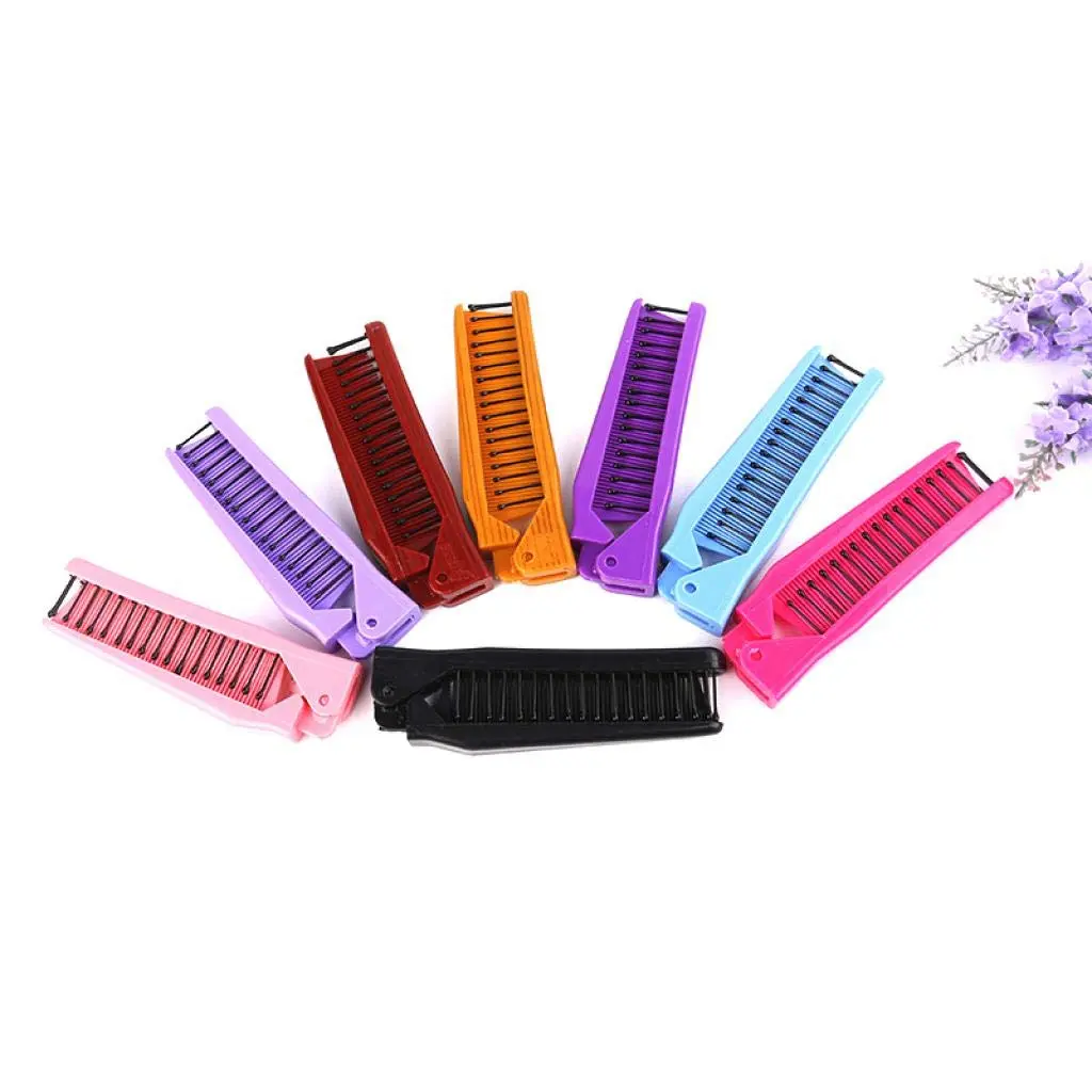 Louise Maelys Folding Hair Comb Pink | Detangles Thick, Curly, or Straight Hair - view 6