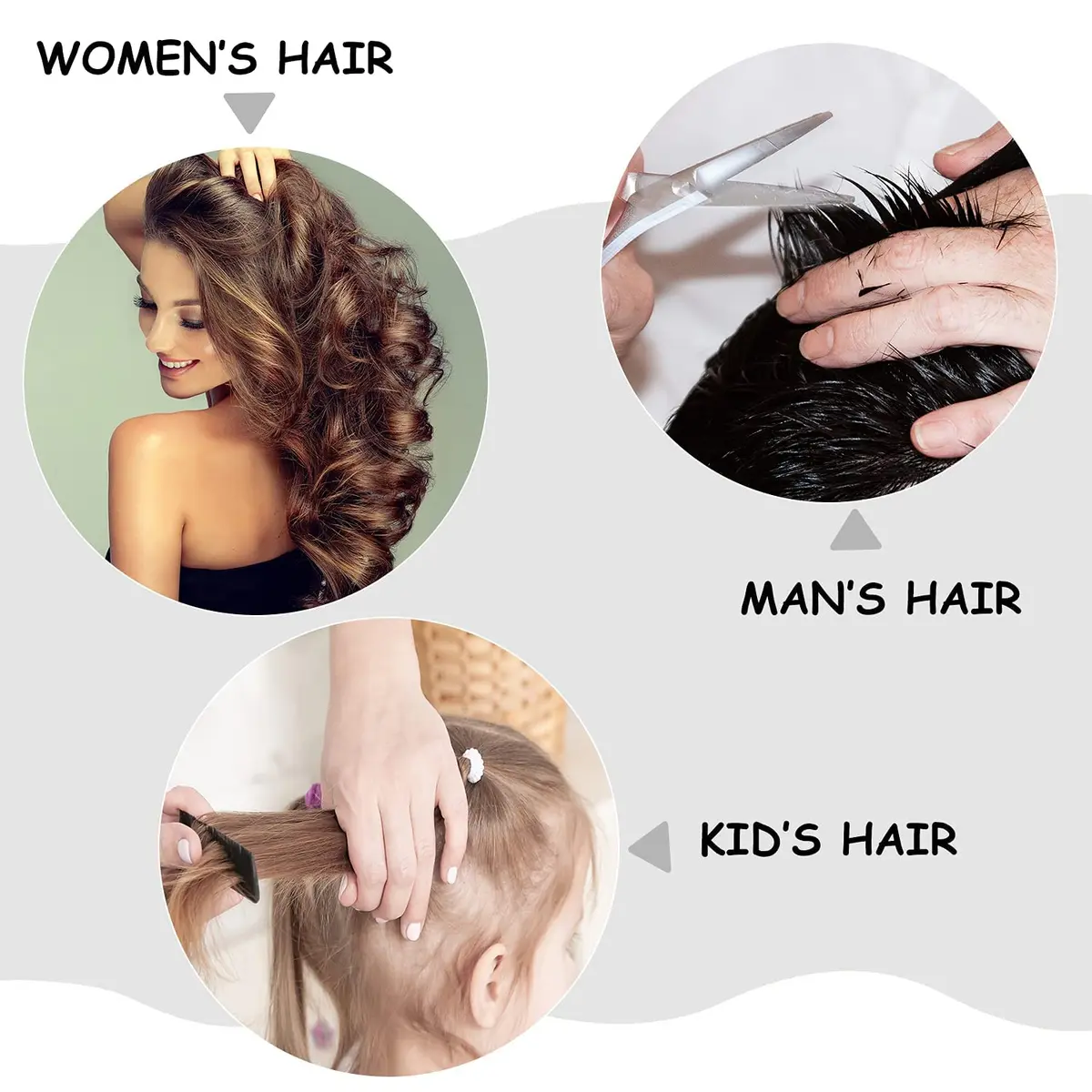 Louise Maelys Folding Hair Brush Black | Pocket Travel Comb for Thick, Curly, Straight Hair - view 4