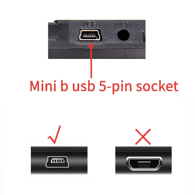 LARRITS 5M (16.4ft) USB 2.0 to Mini USB Cable | Left Angle Power Charge Cord for Dash Cams & GPS - view 5