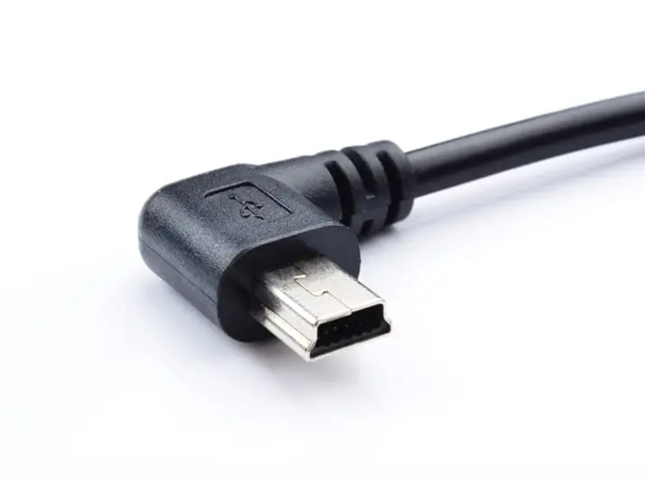 LARRITS 5M (16.4ft) USB 2.0 to Mini USB Cable | Left Angle Power Charge Cord for Dash Cams & GPS - view 8