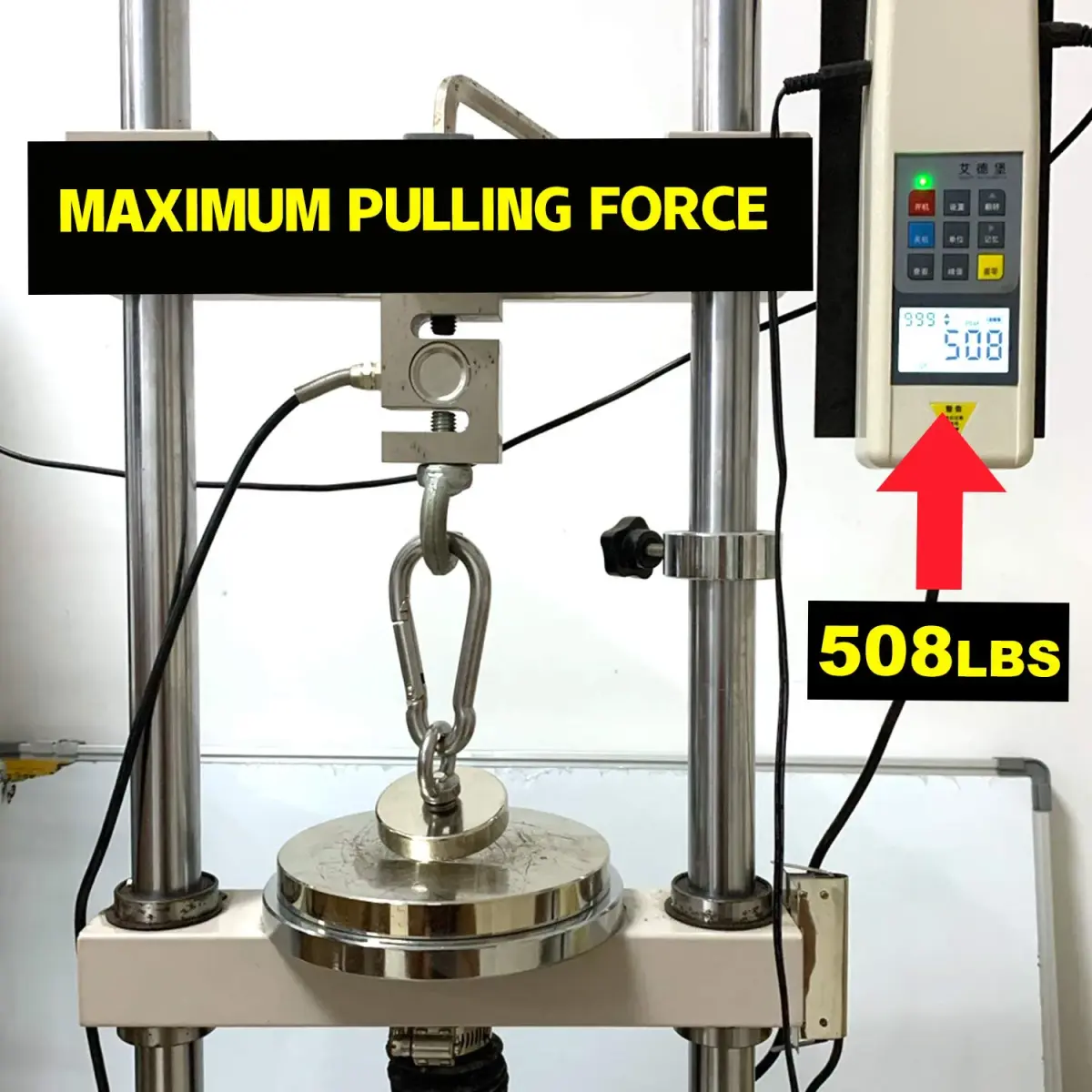 DIYMAG Super Strong Neodymium Fishing Magnet 60mm (2.36 Inch) 227kg (500 LBS) Pulling Force with Countersunk Hole | Industrial Lifting Magnet - view 5