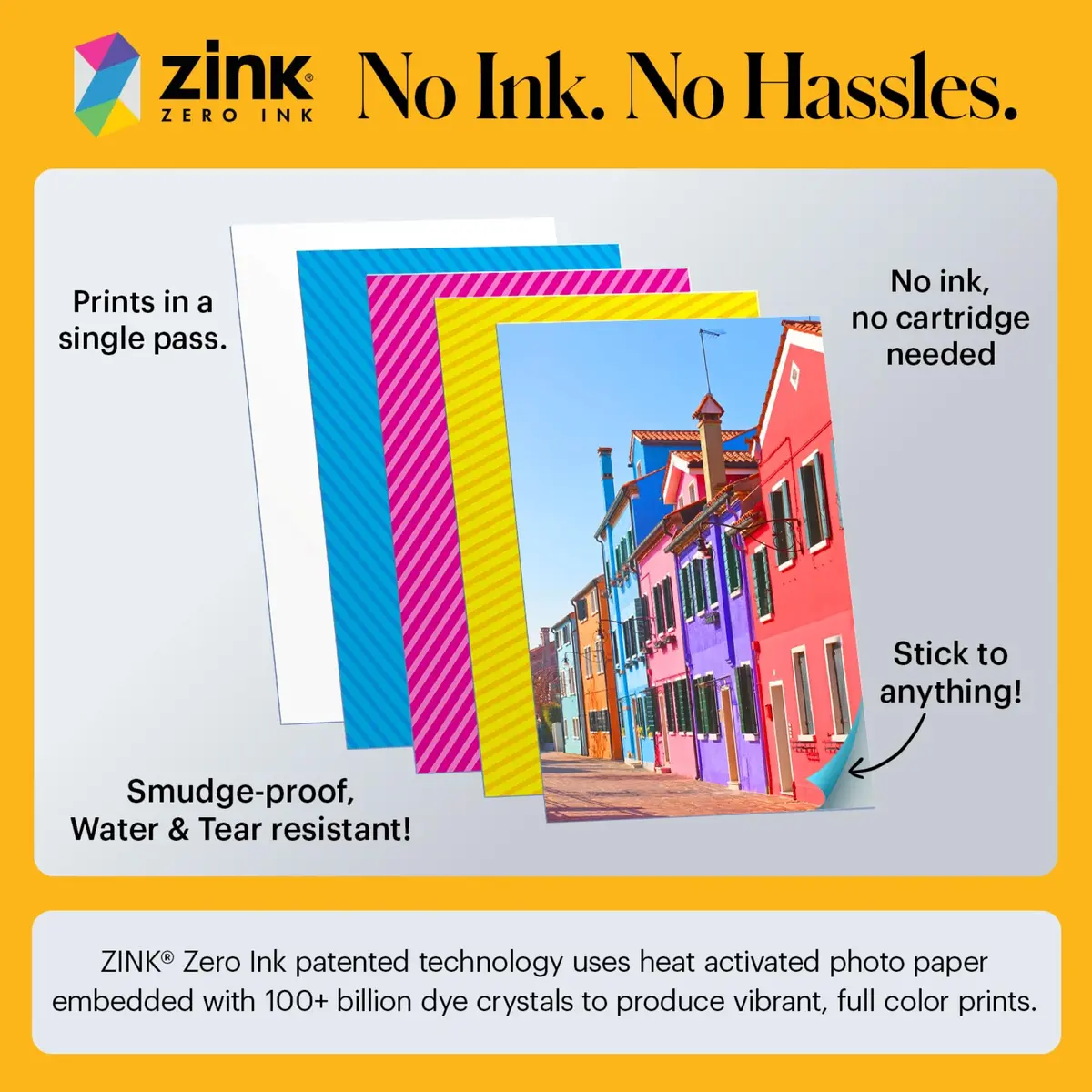 KODAK Printomatic Instant Print Camera Grey | 5MP, 2x3" Sticky-Back Prints - view 4