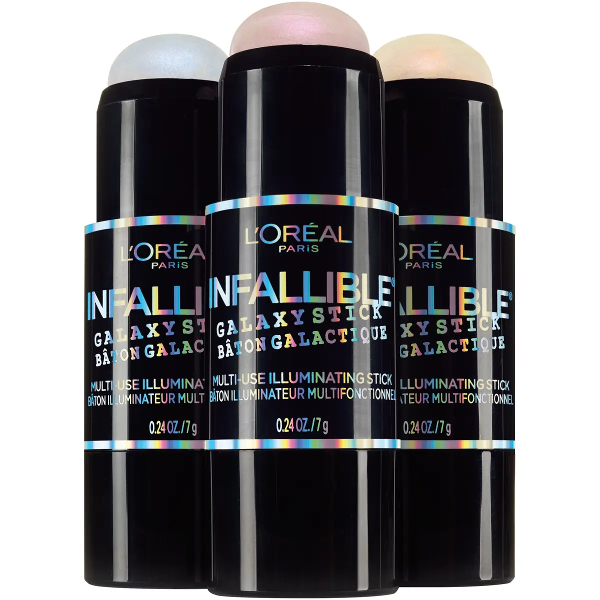 L'Oreal Paris Infallible Galaxy Stick, Astro Blue, 0.24 Oz | Holographic, Multi-Use Highlighter for Radiant Glow - view 4